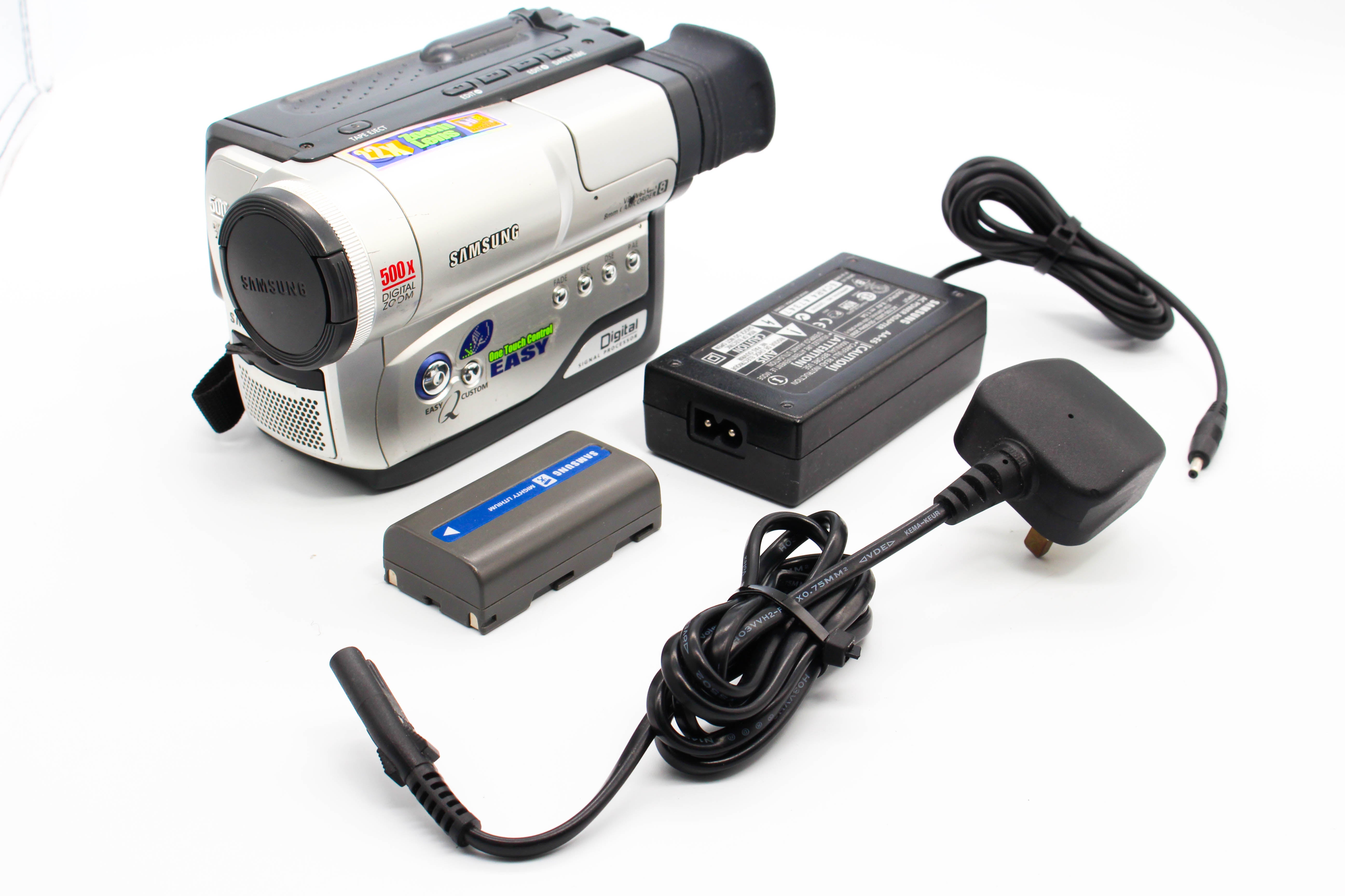 Samsung VP-W60 Video8 8mm Handycam Camera Analog Video Camcorder - Tested Bundle Good