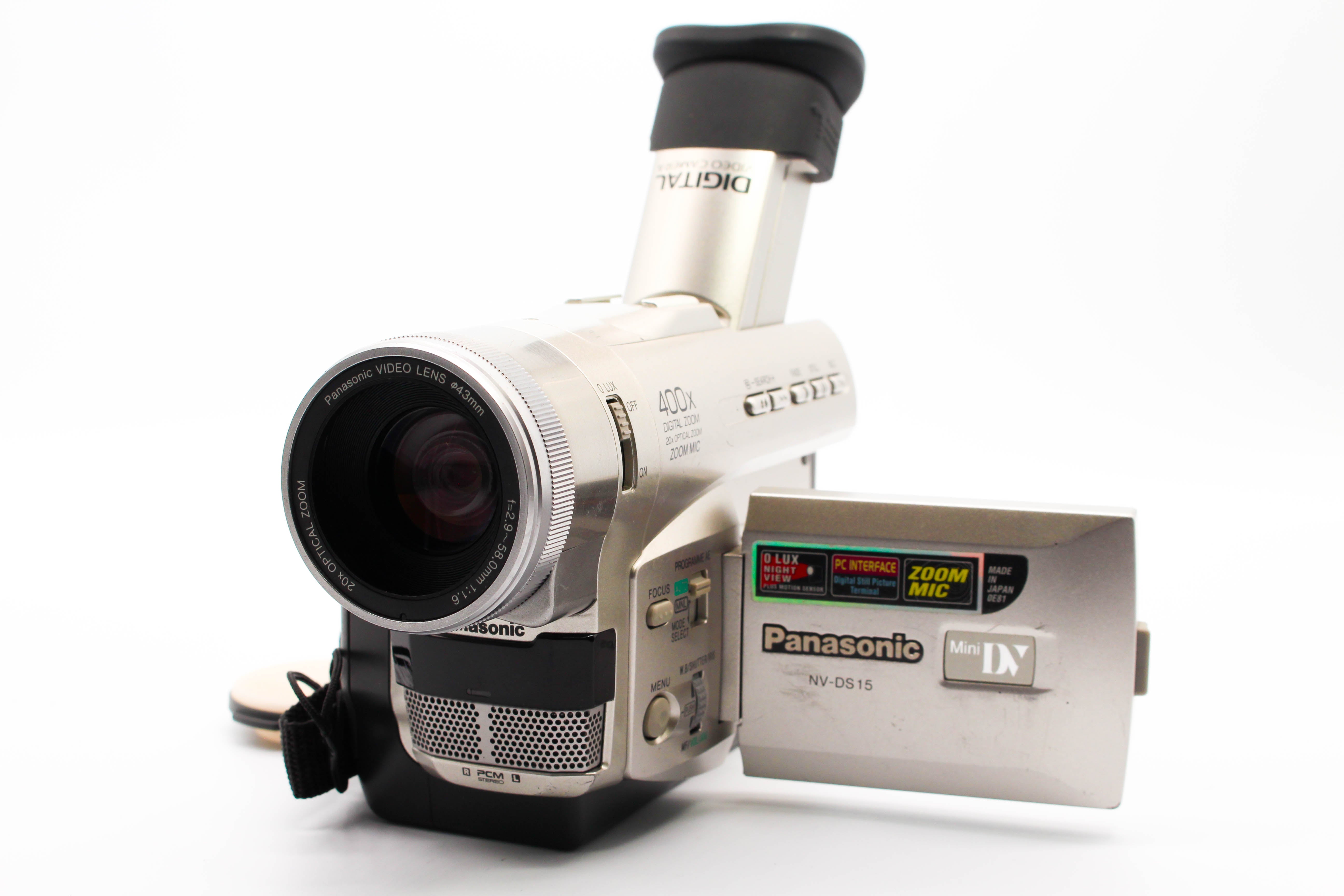 Panasonic NV-DS15B MiniDV Digital Video Handycam Camcorder Camera - Tested Bundle