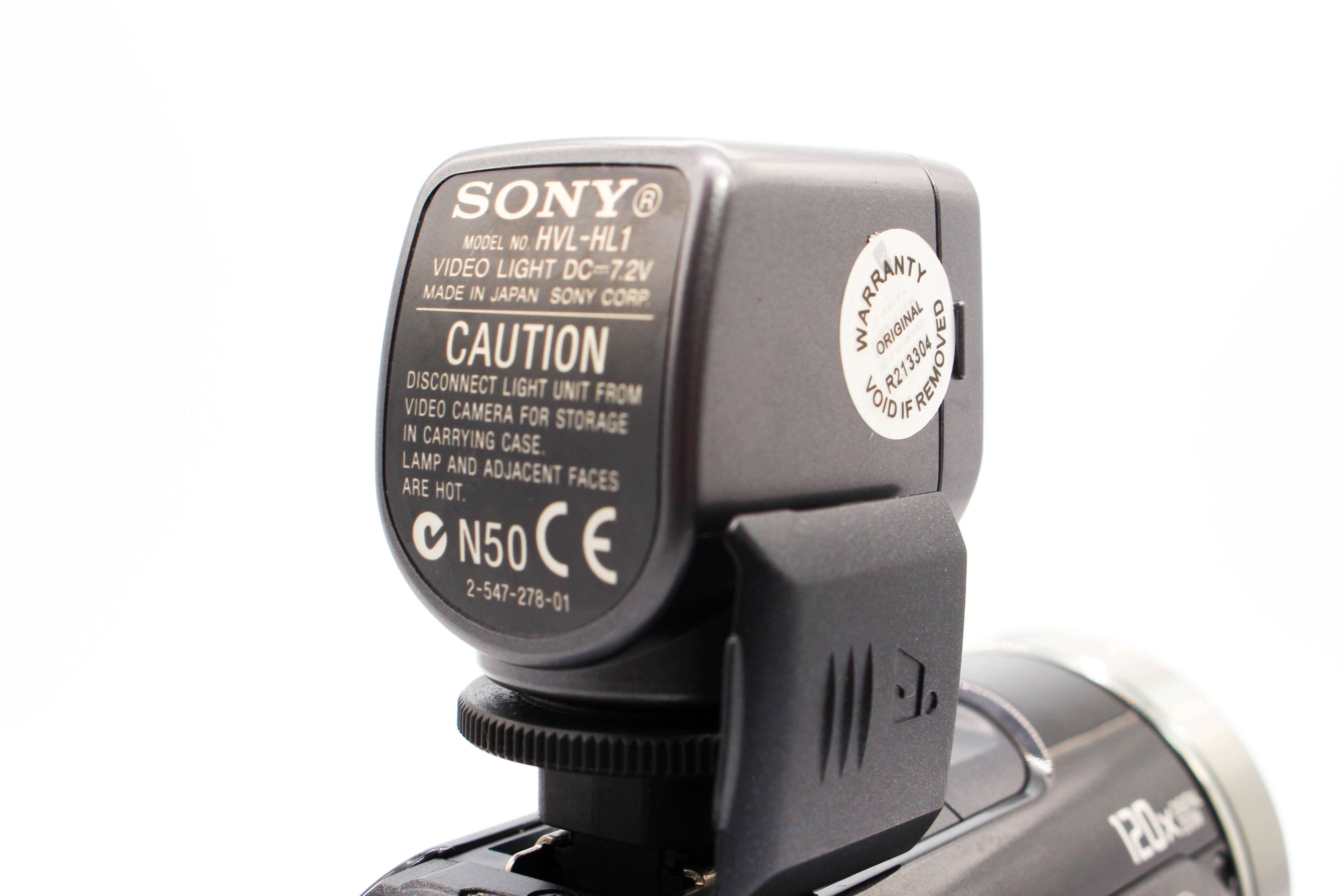 Sony HVL-HL1 Cold Shoe Light For Handycam Camcorder Camera - Tested Bundle Excellent