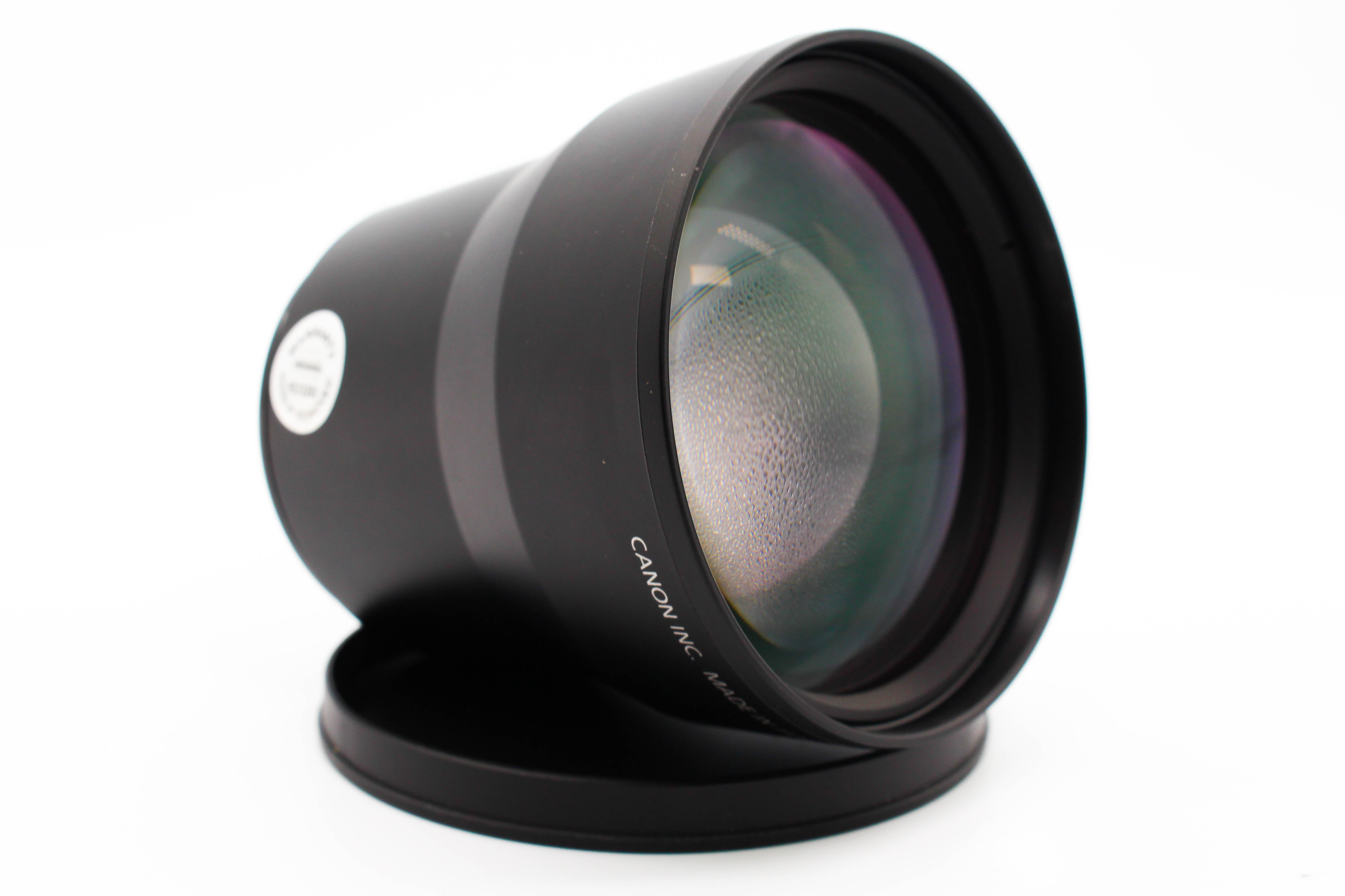 Canon TC-DC58X 2.0X 58mm Tele-Converter Lens With LA-DC58H Adapter For Camcorders Camera - Tested Excellent