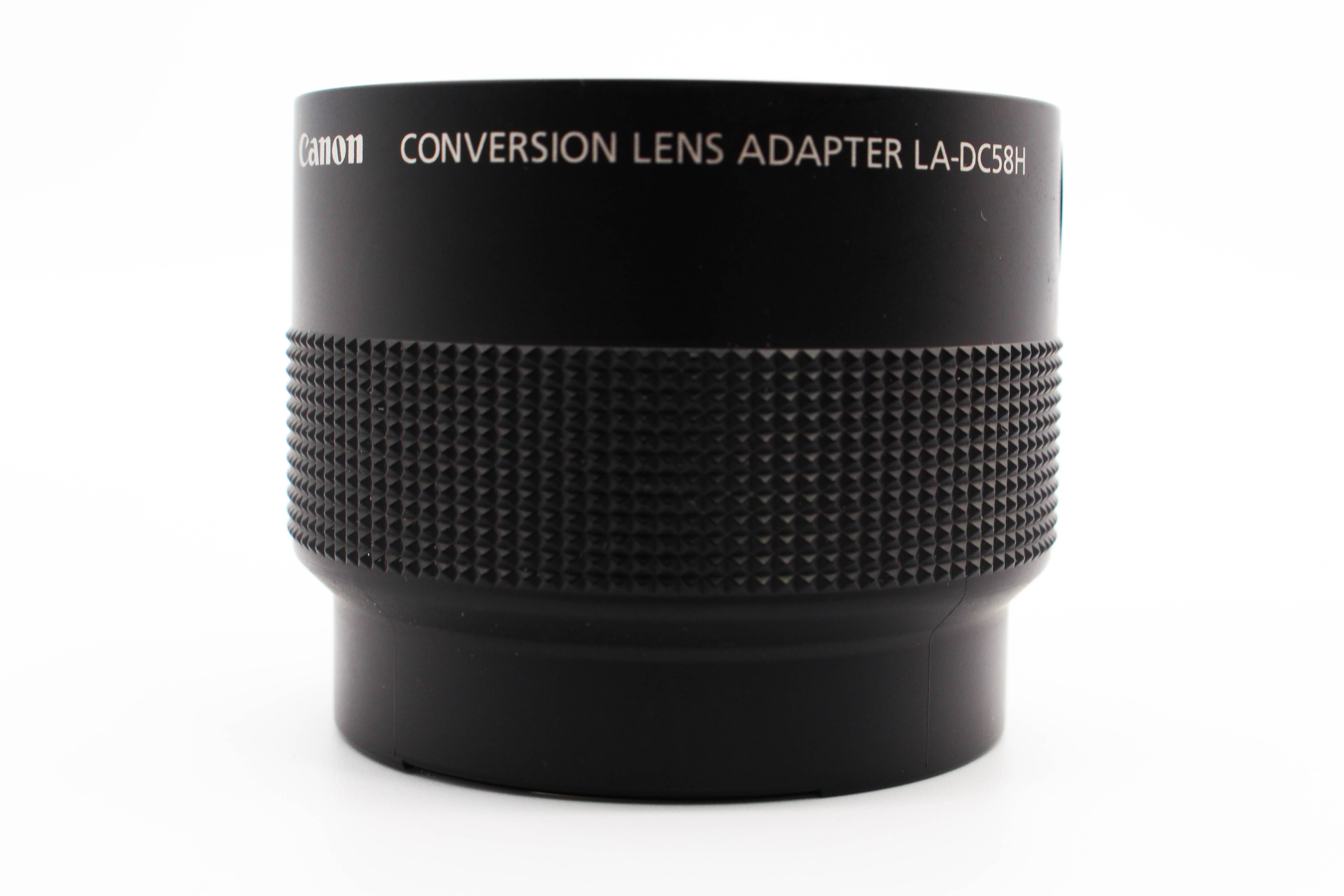 Canon LA-DC58H Conversion Lens Adapter For Powershot Models Black - Tested Excellent
