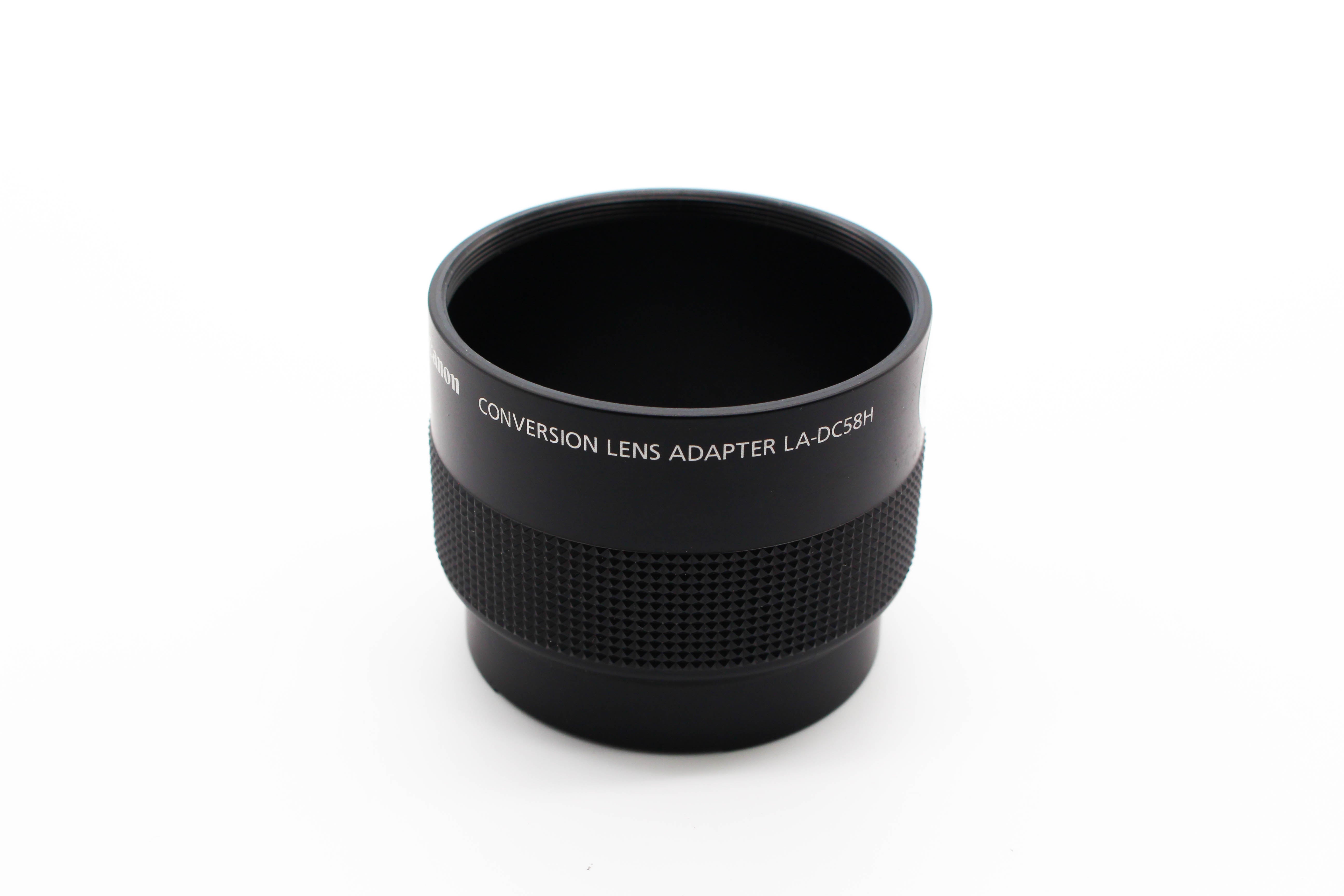 Canon LA-DC58H Conversion Lens Adapter For Powershot Models Black - Tested Excellent