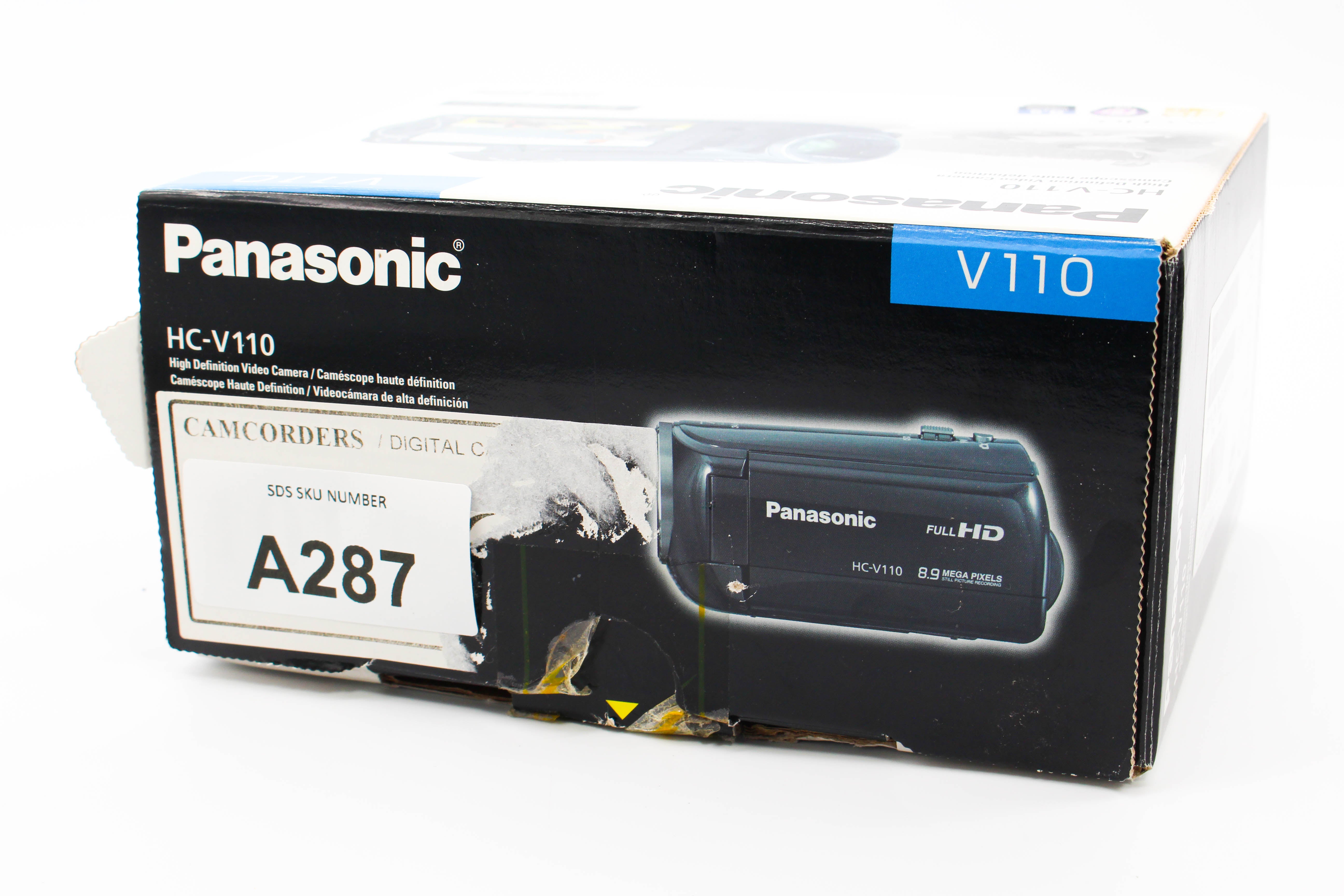 Panasonic HC-V110 HD SD Card Video Handycam Camcorder Camera - Tested Bundle