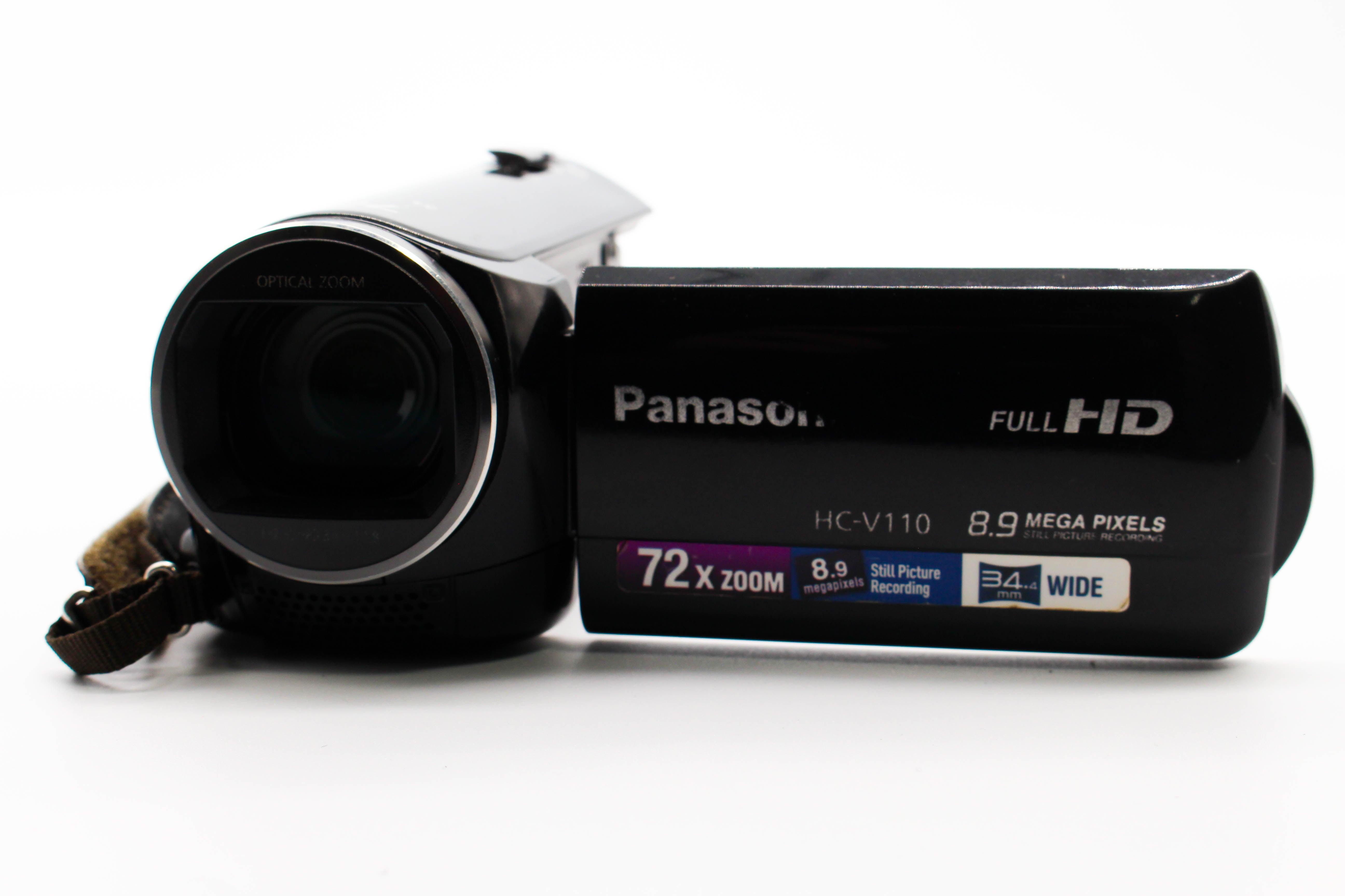 Panasonic HC-V110 HD SD Card Video Handycam Camcorder Camera - Tested Bundle