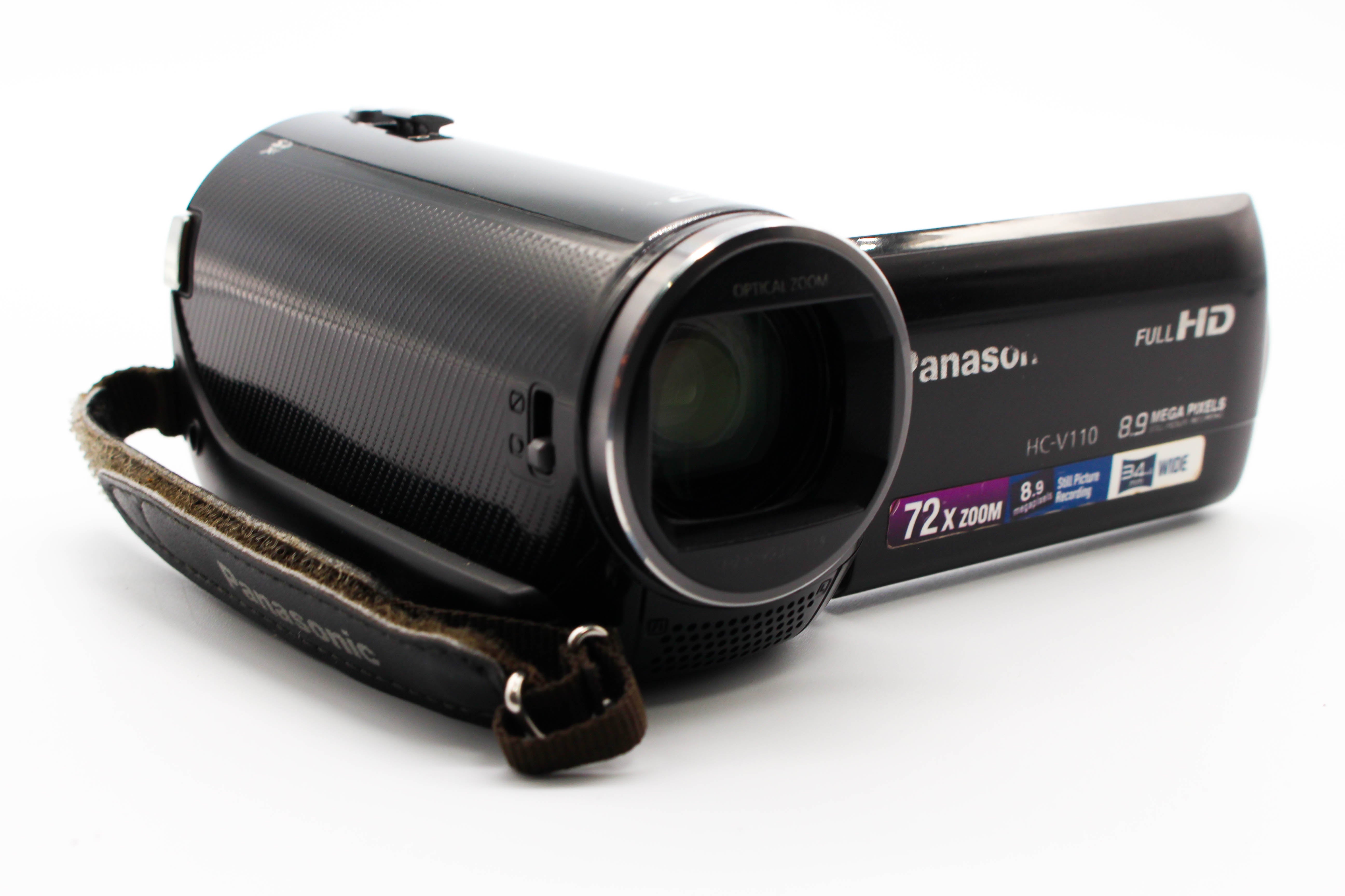 Panasonic HC-V110 HD SD Card Video Handycam Camcorder Camera - Tested Bundle