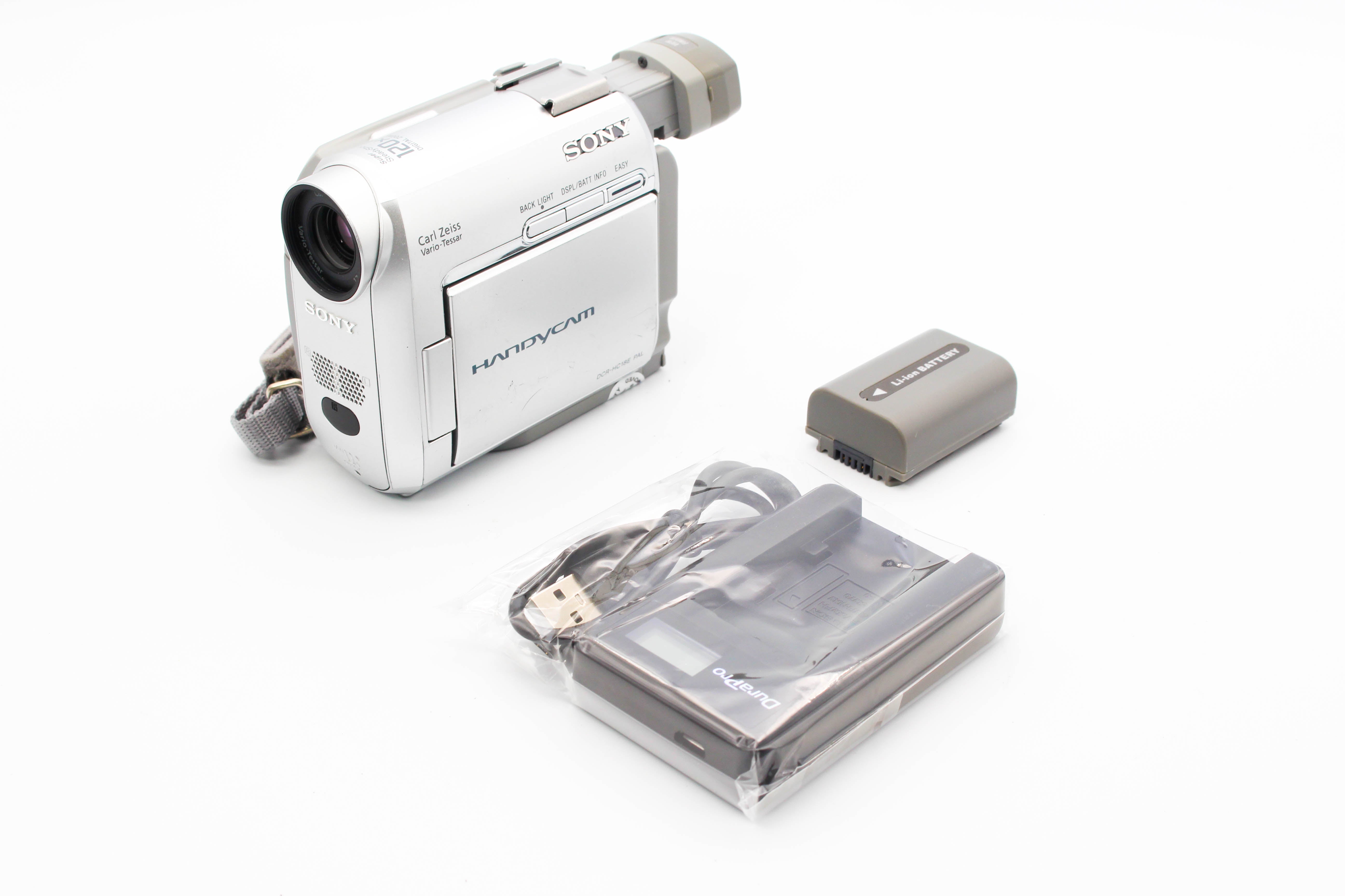 Sony DCR-HC18E MiniDV Handycam Digital Video Camera Camcorder - Tested Bundle Excellent