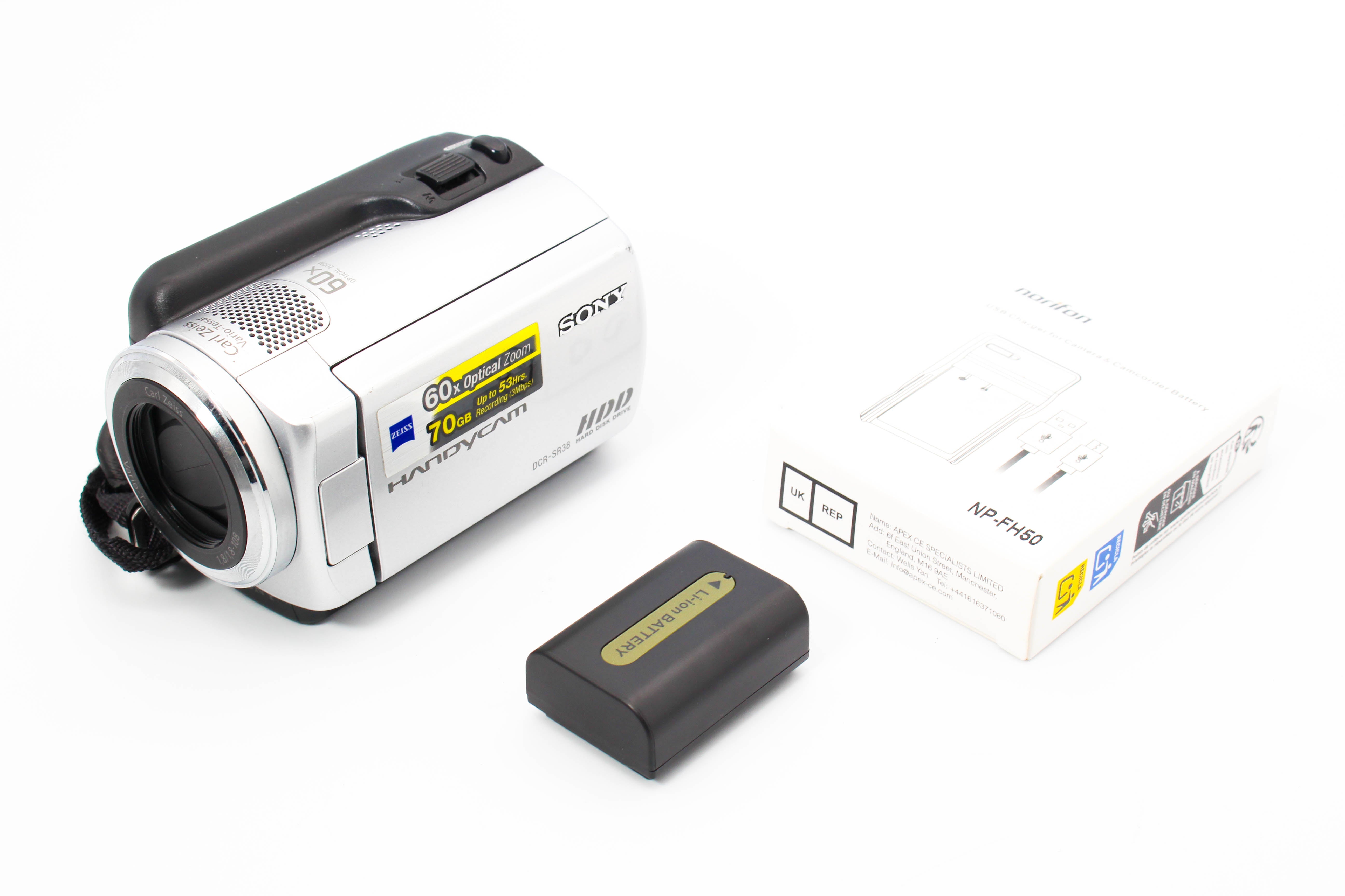 Sony DCR-SR38 HDD Handycam Digital Video Camera Camcorder - Tested Bundle Excellent