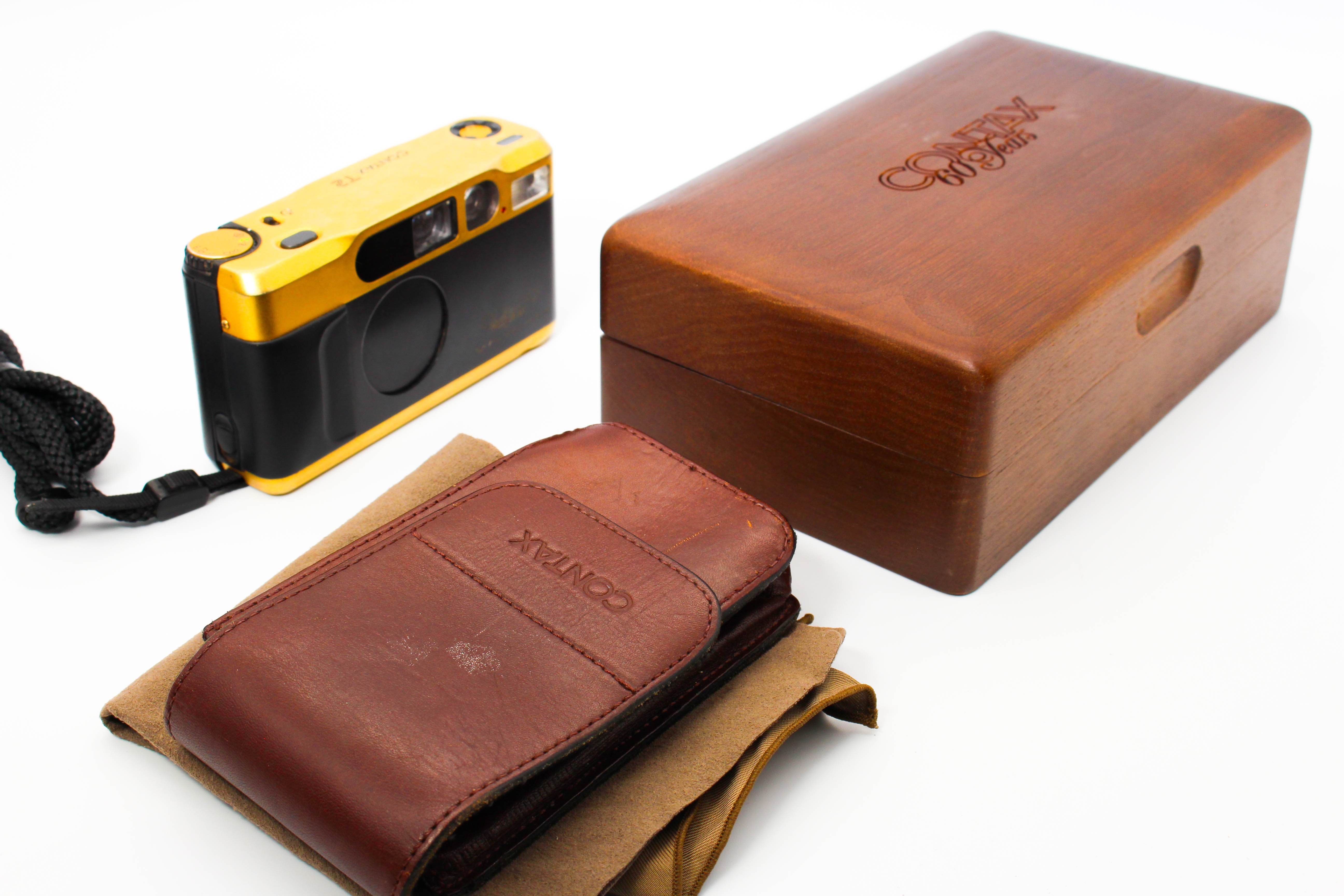 Contax T2 35mm Film Photo Camera Gold 60 Year Anniversary Edition - Film Tested Good