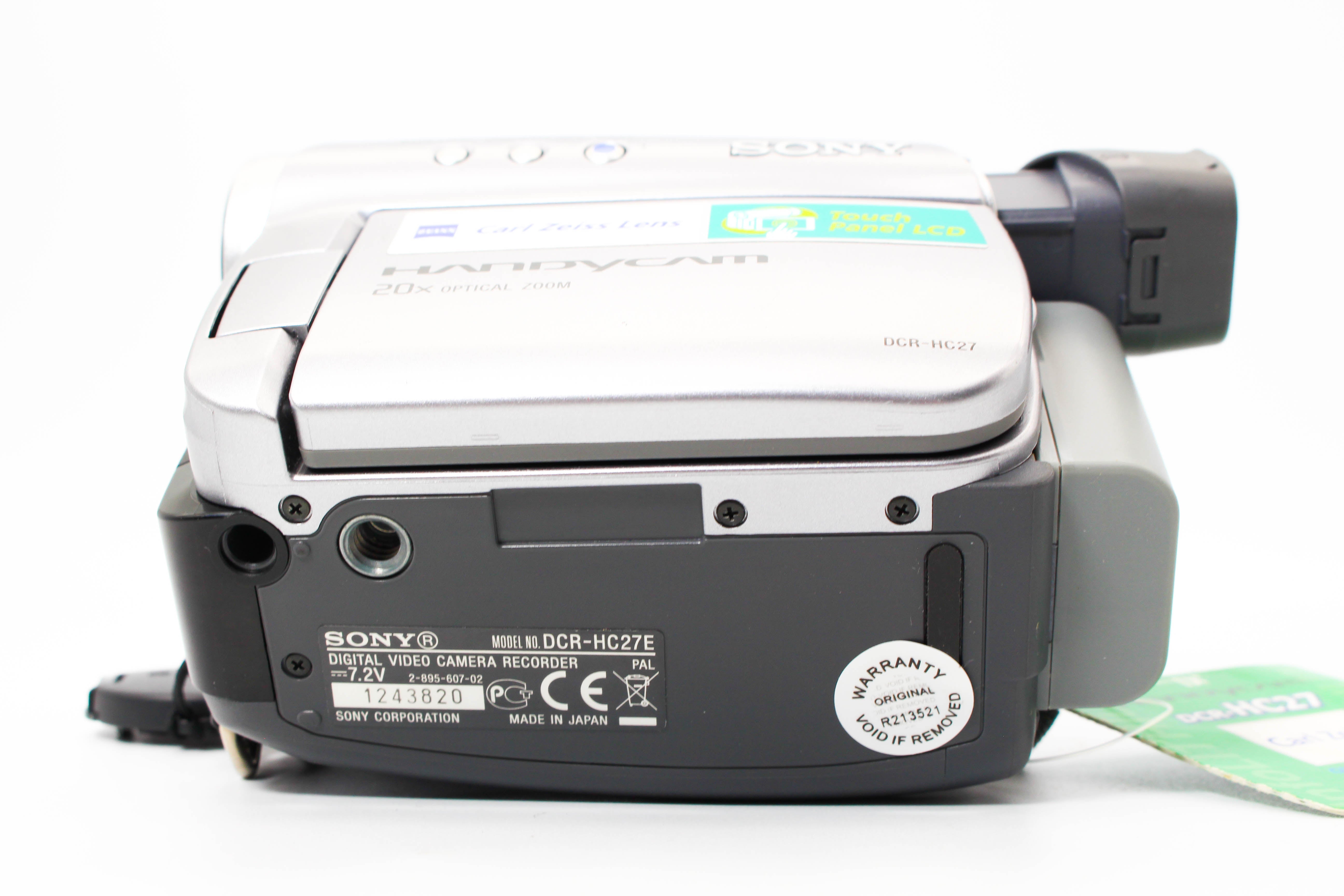 Sony DCR-HC27E MiniDV Handycam Digital Video Camera Camcorder - Tested Bundle Excellent