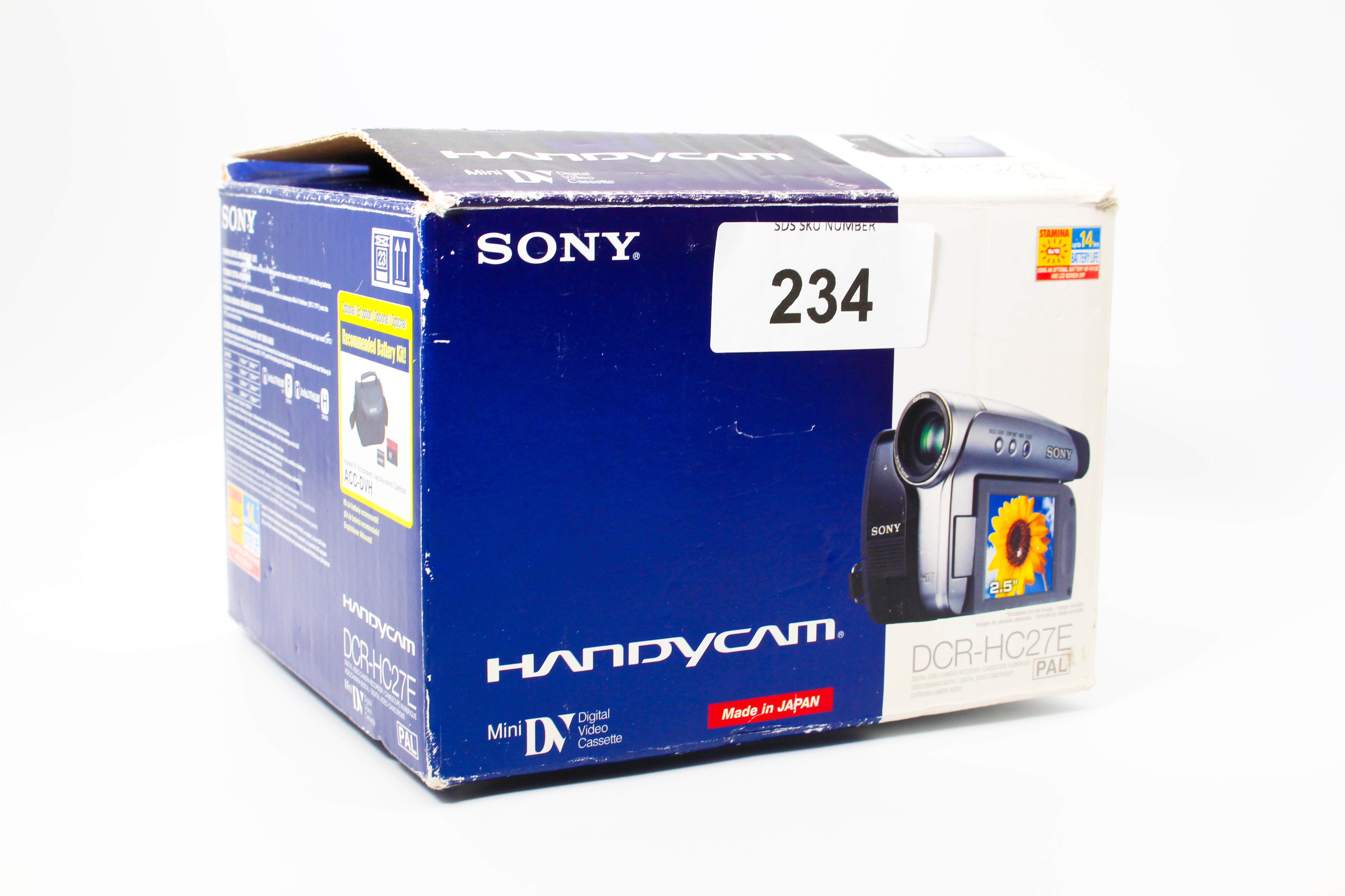 Sony DCR-HC27E MiniDV Handycam Digital Video Camera Camcorder - Tested Bundle Excellent