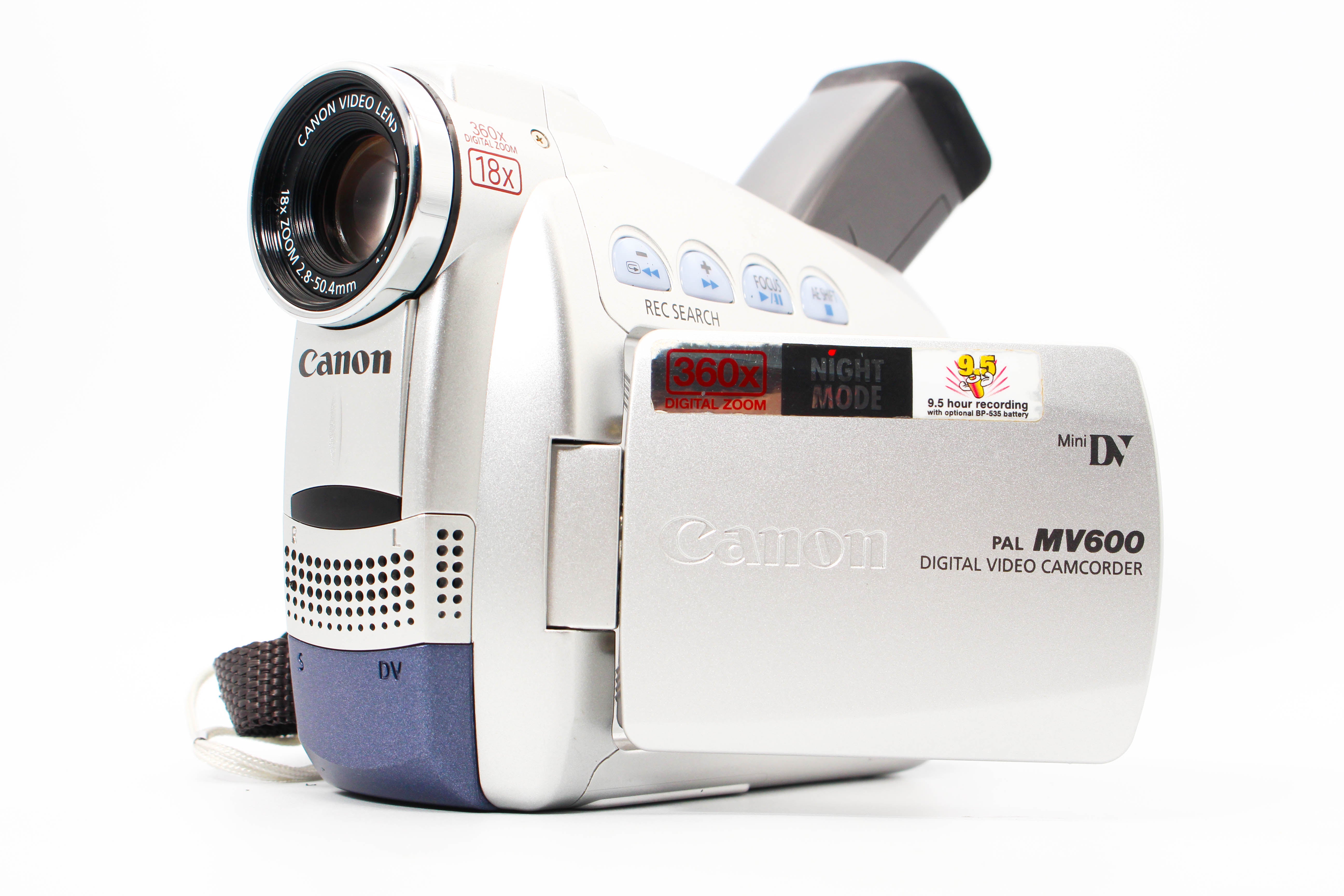 Canon DM-MV600E MiniDV Handycam Digital Video Camera Camcorder - Tested Bundle Good