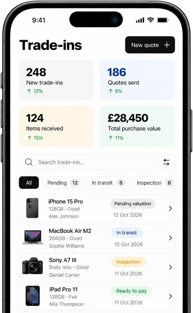 iPhone showing the SDS partner app