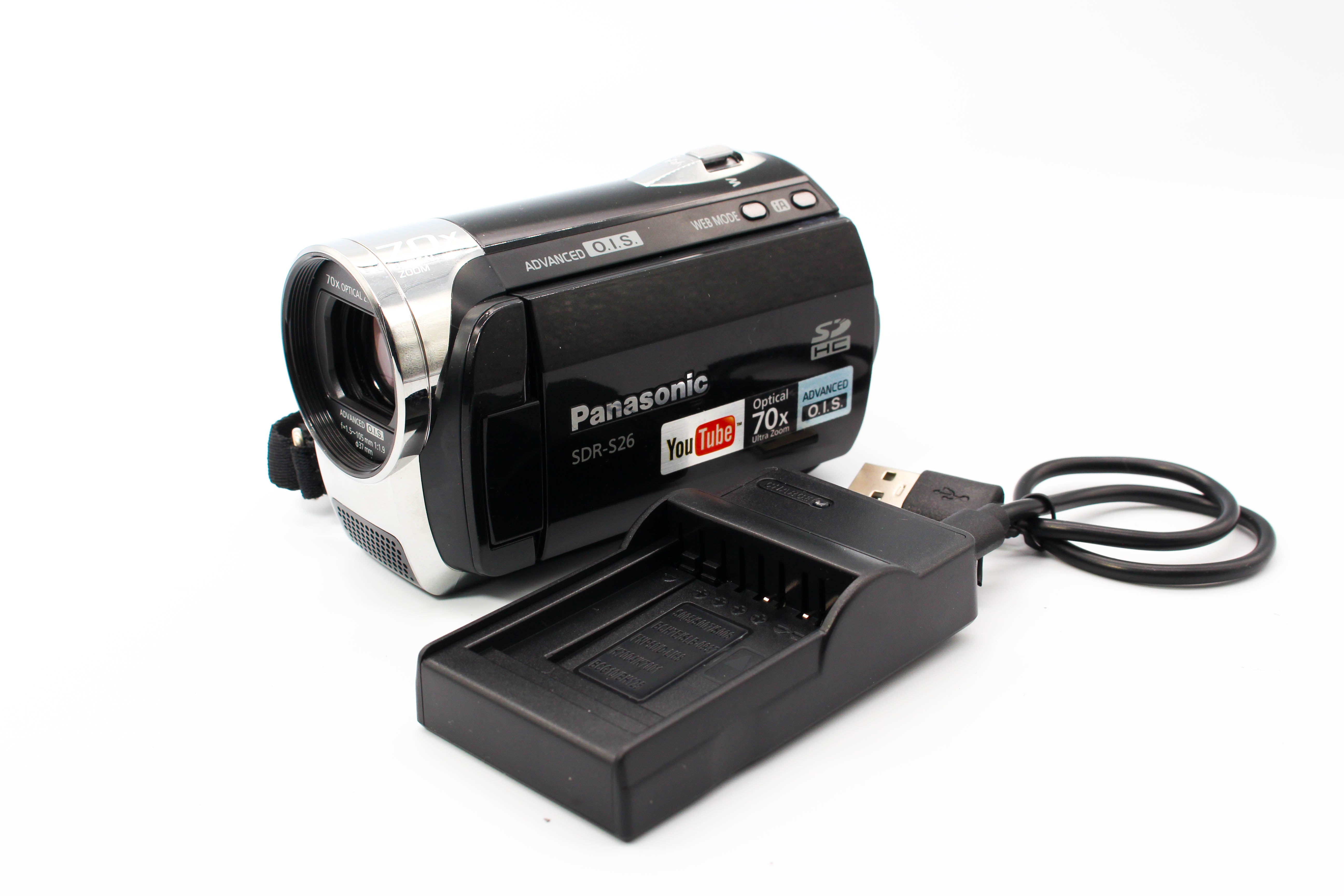 Panasonic SDR-S26 HD HDD Digital Video Camcorder - Tested Bundle Excellent