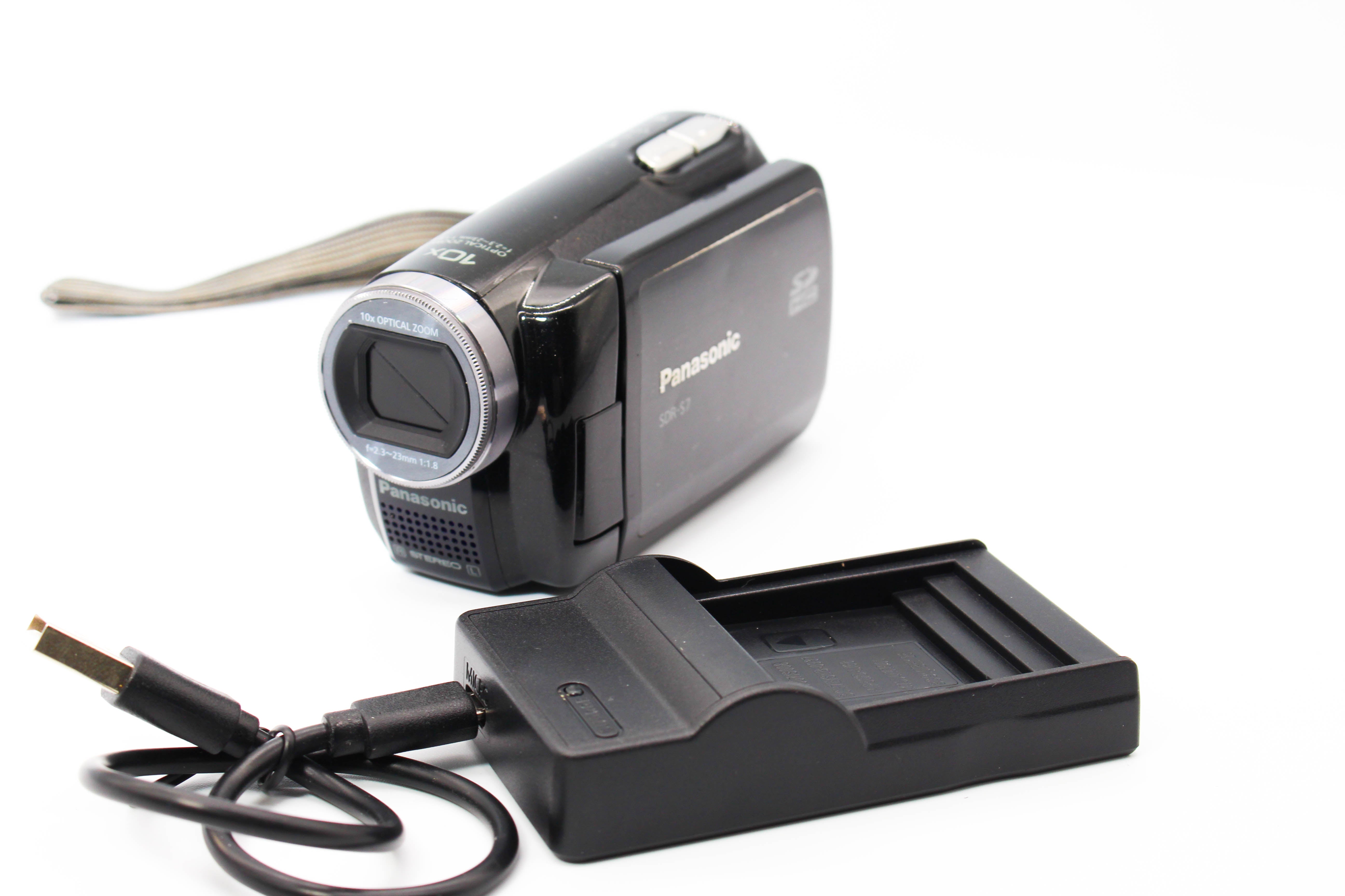 Panasonic SDR-S7 HD SD Card Digital Video Camcorder - Tested Bundle Excellent