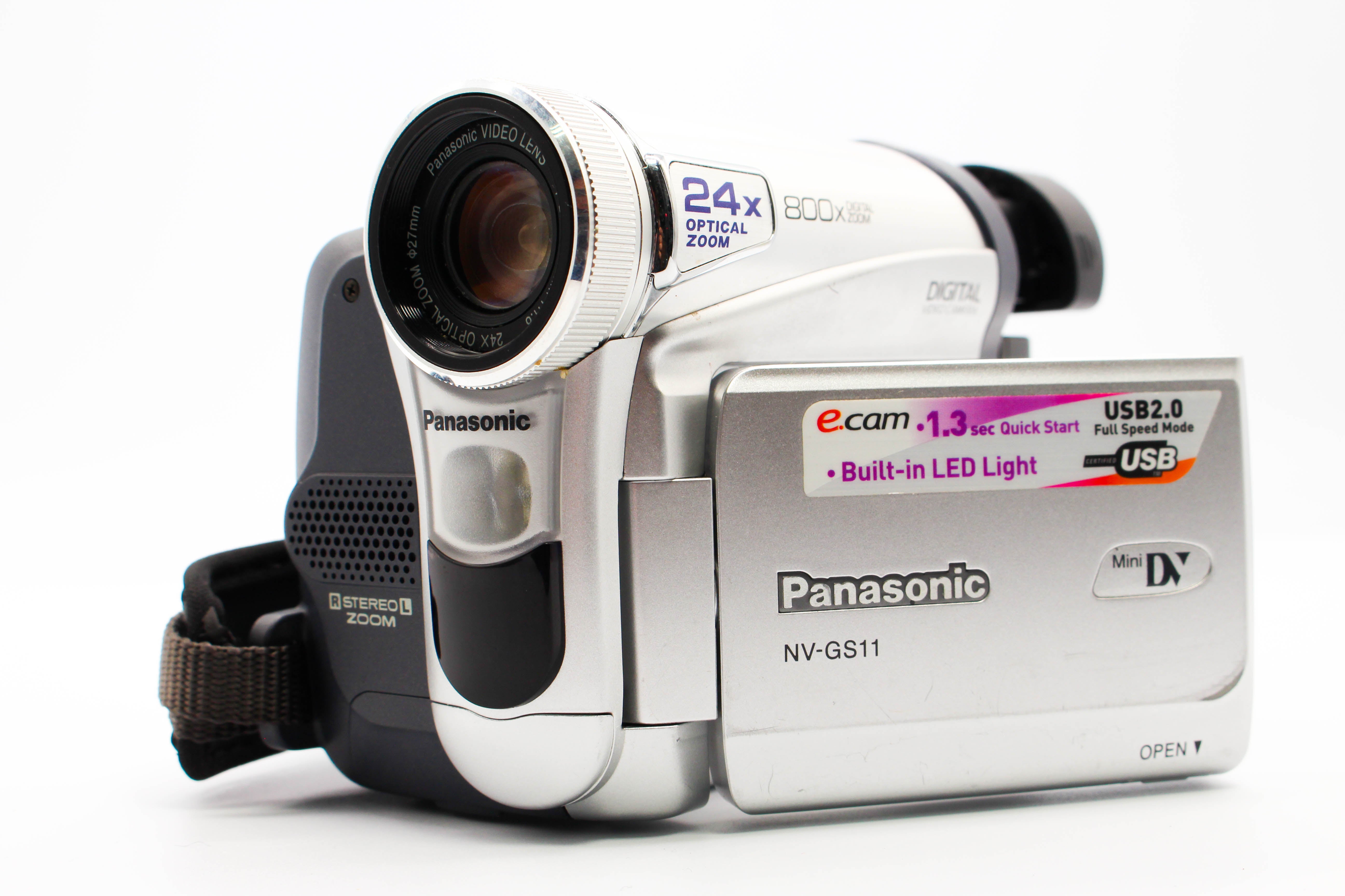 Panasonic NV-GS11EB MiniDV Video Handycam Camcorder Camera - Tested Bundle Excellent