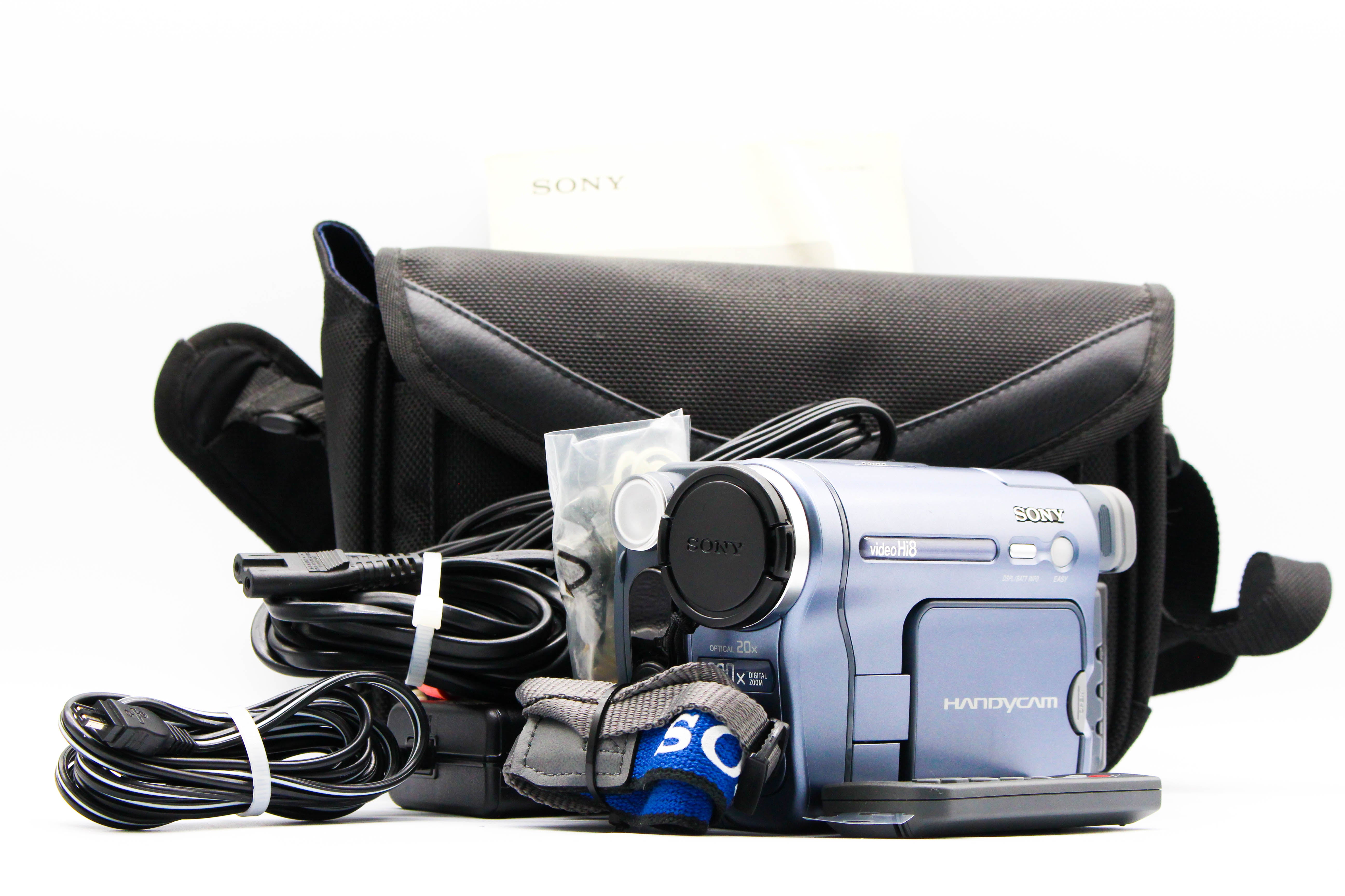 Sony CCD-TRV228E Video8 Hi8 Analog Video Handycam Camera Camcorder - Tested Bundle