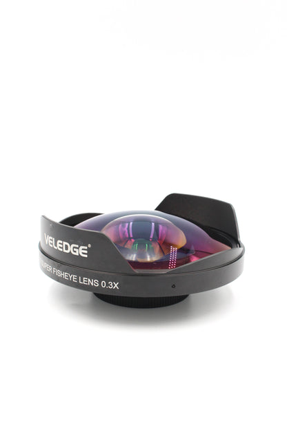 Veledge 52mm Fisheye Lens 0.3x Screw-on Wide Angle Attachment