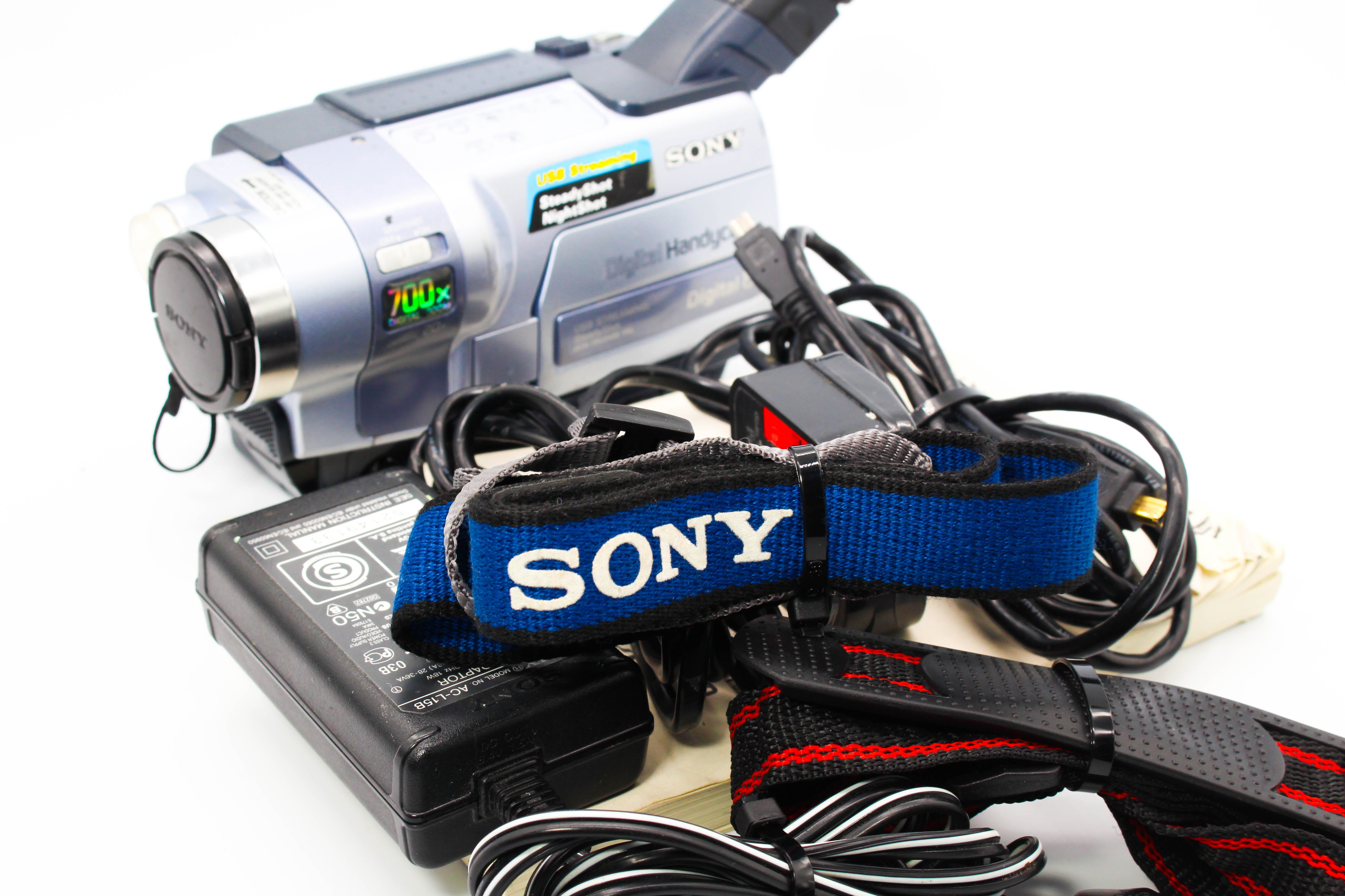 Sony DCR-TRV245E Digital8 Hi8 Video8 Handycam Tape Digital Video Camcorder - Tested Bundle