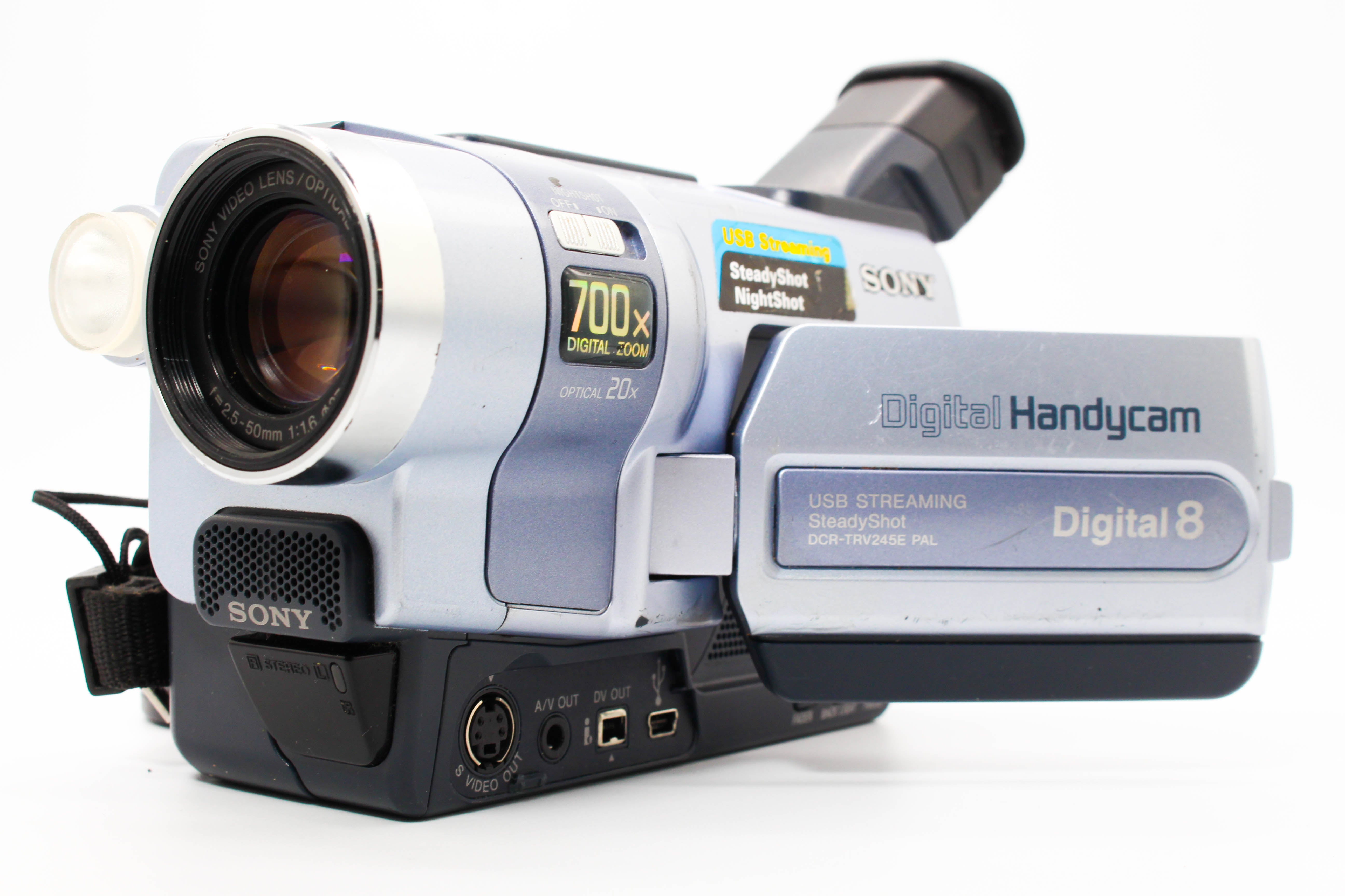 Sony DCR-TRV245E Digital8 Hi8 Video8 Handycam Tape Digital Video Camcorder - Tested Bundle