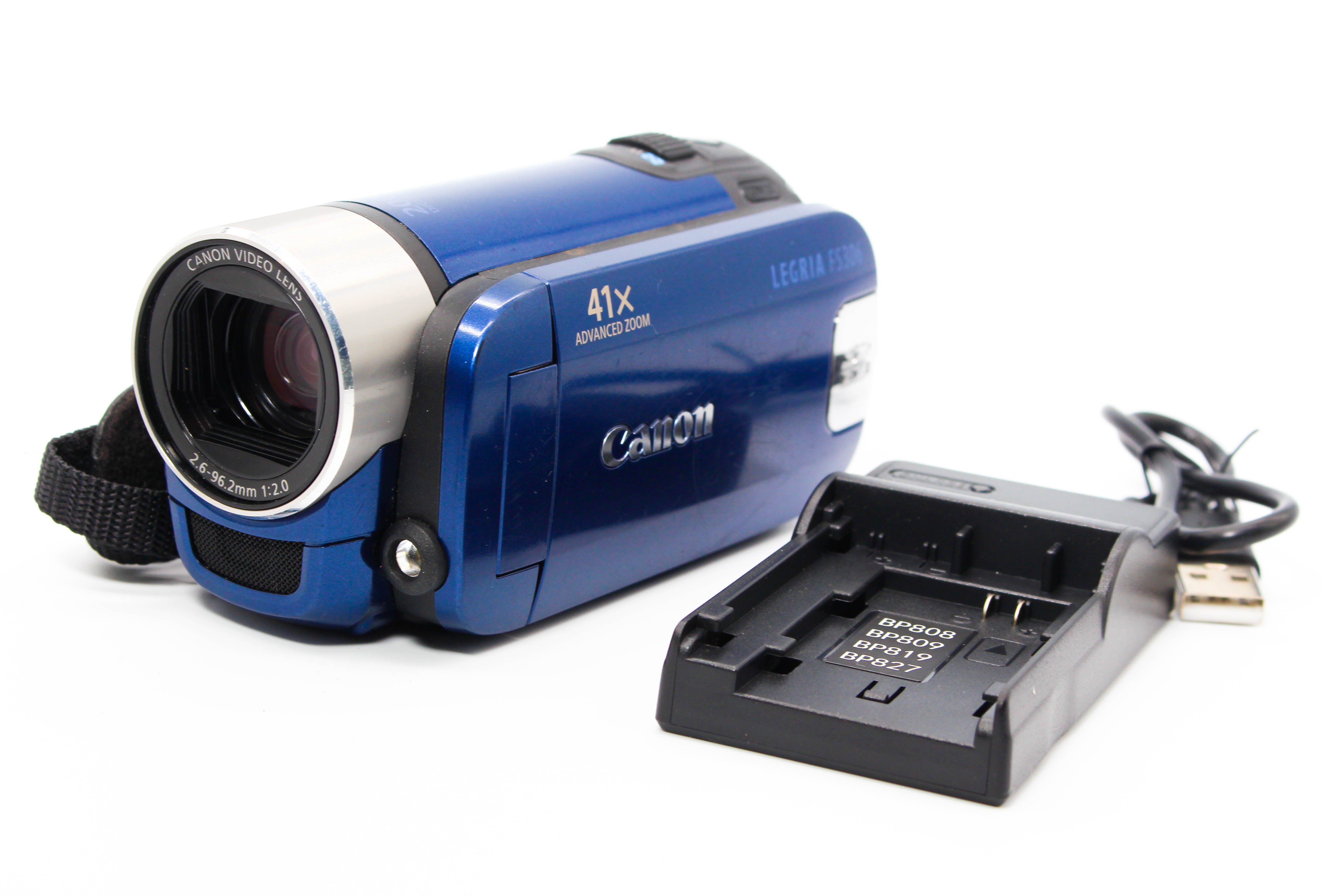 Canon Legria FS306E HD SD Card Digital Video Camera Camcorder - Tested Bundle Excellent