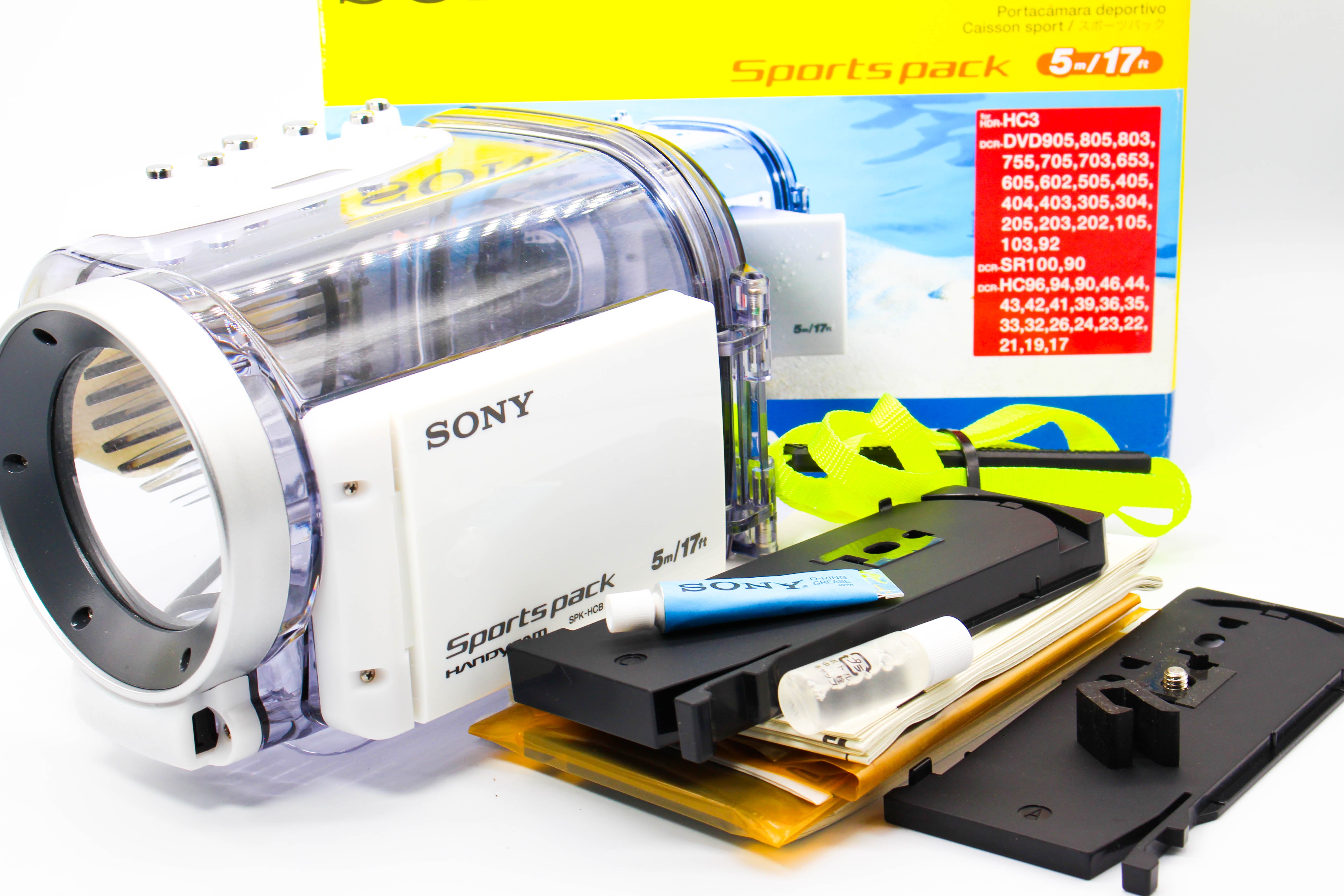 Sony SPK-HCB Sports Pack Waterproof Housing For Sony Camcorders - Tested Bundle Excellent