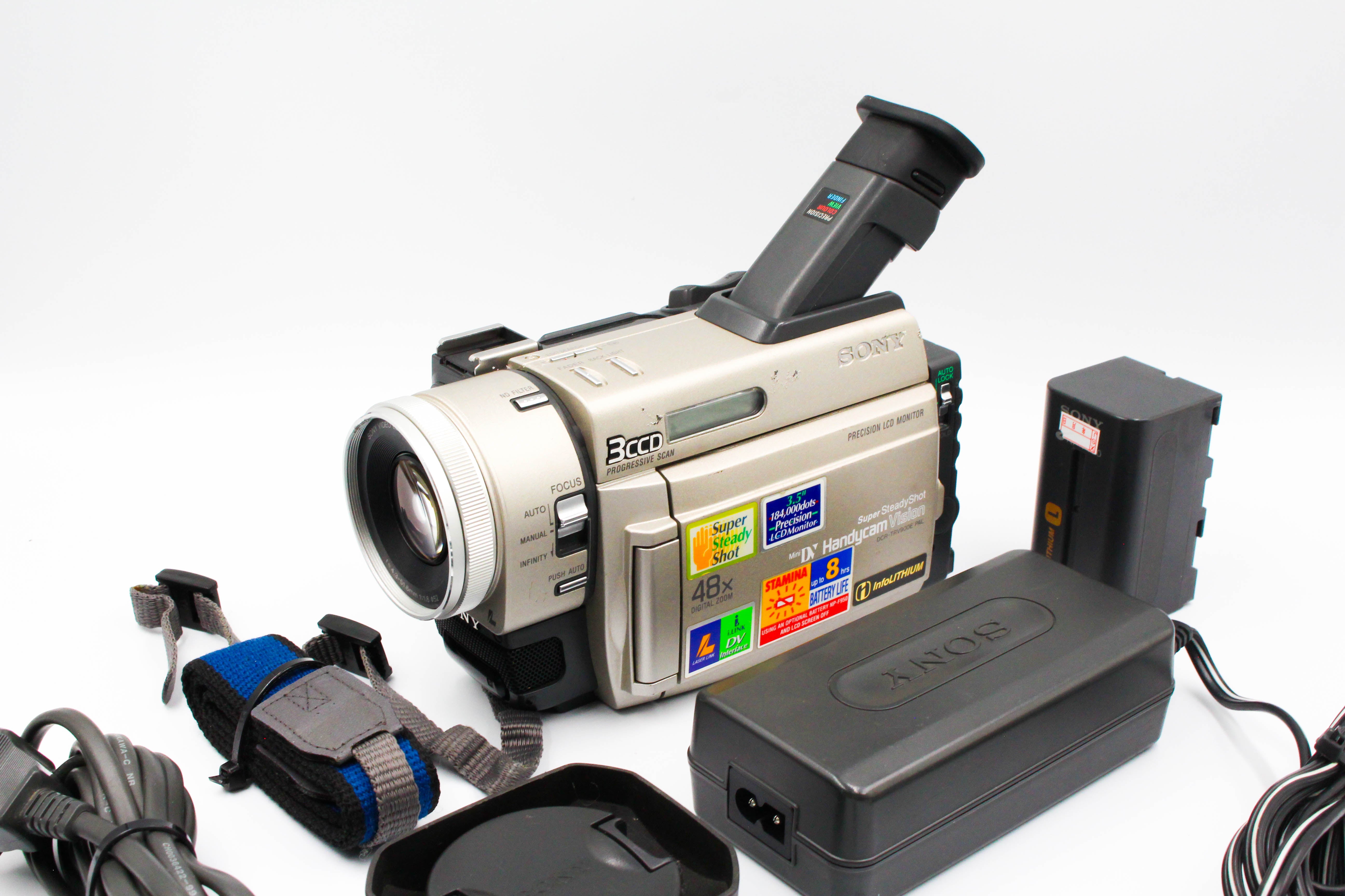 Sony DCR-TRV900E MiniDV Handycam Digital Camera Camcorder (For Parts) - Tested Bundle