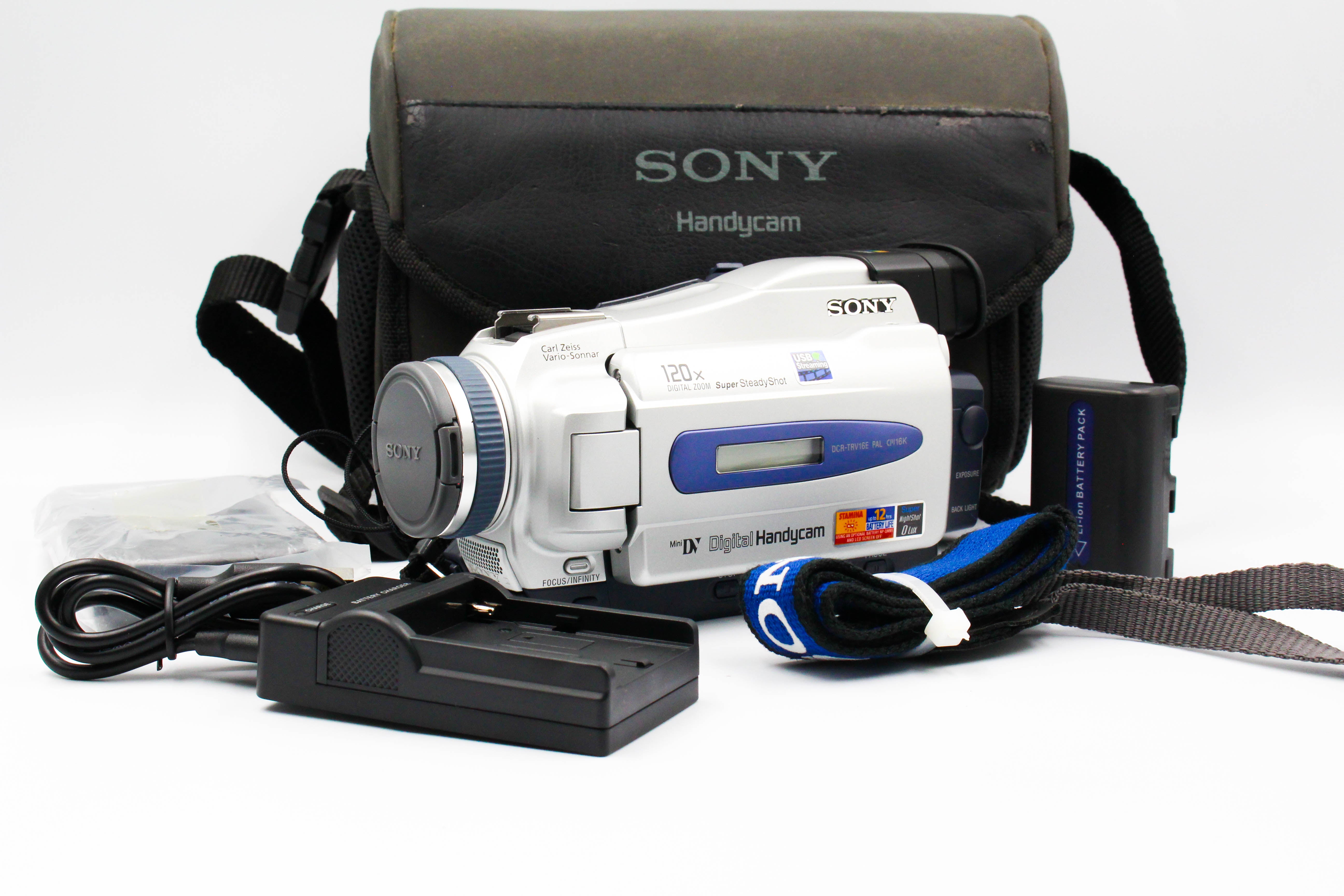 Sony DCR-TRV16E MiniDV Handycam Digital Video Camera Camcorder  - Tested Bundle
