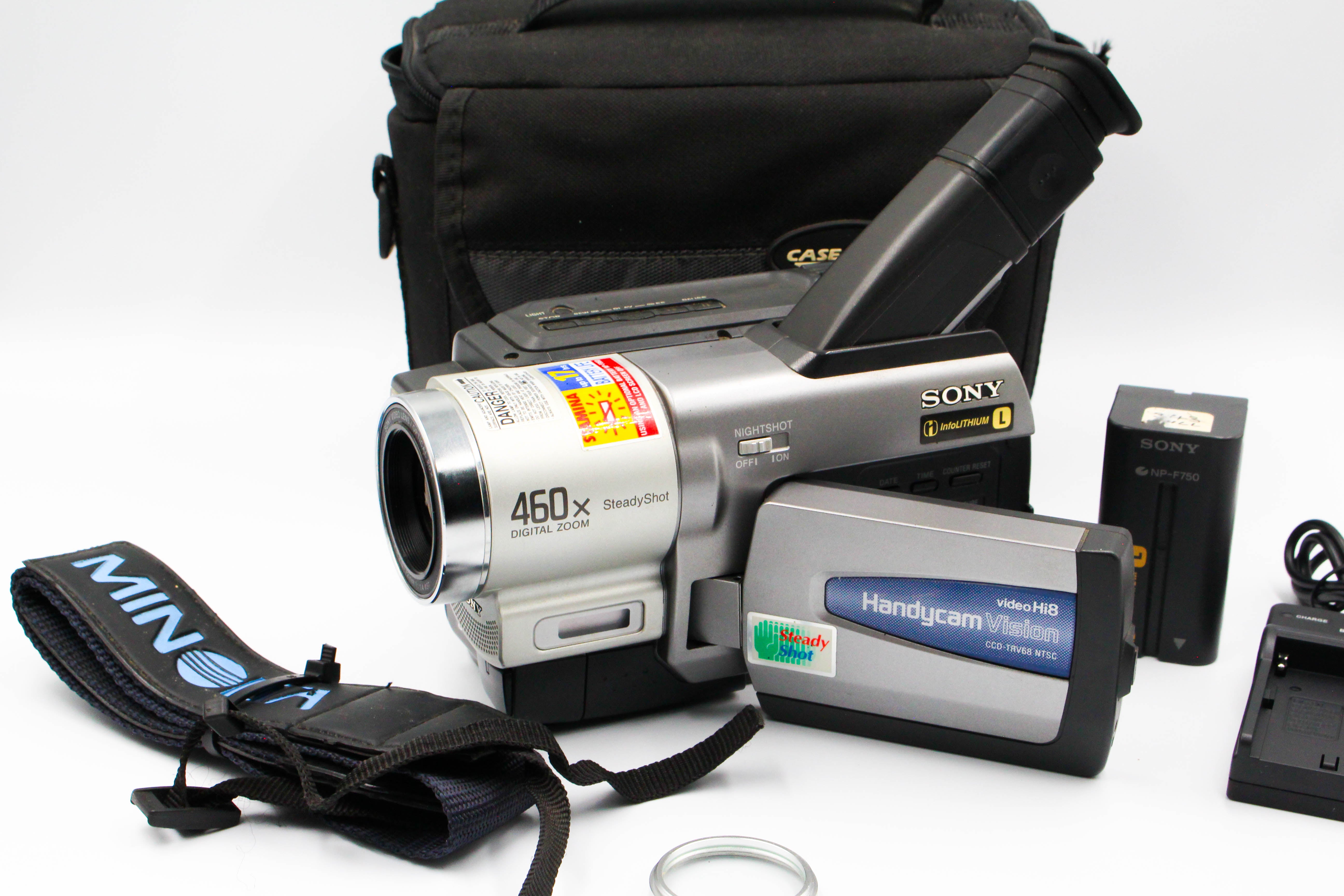 Sony CCD-TRV68 NTSC Hi8 Video8 Video Camera Camcorder Handycam- Tested Bundle Excellent