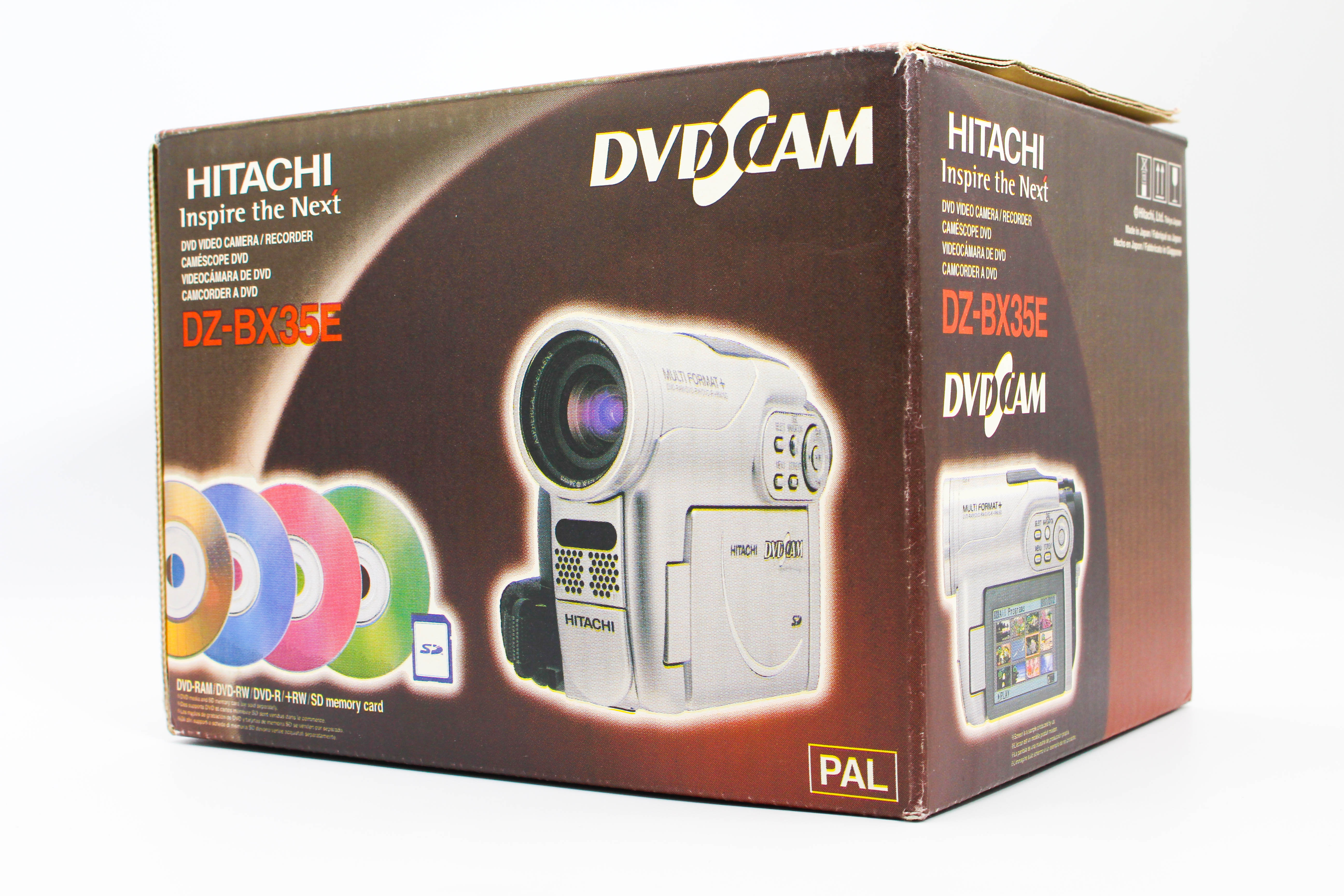 Hitachi BZ-BX35E DVD Retro Video Handycam Camcorder Camera - Tested Bundle Excellent