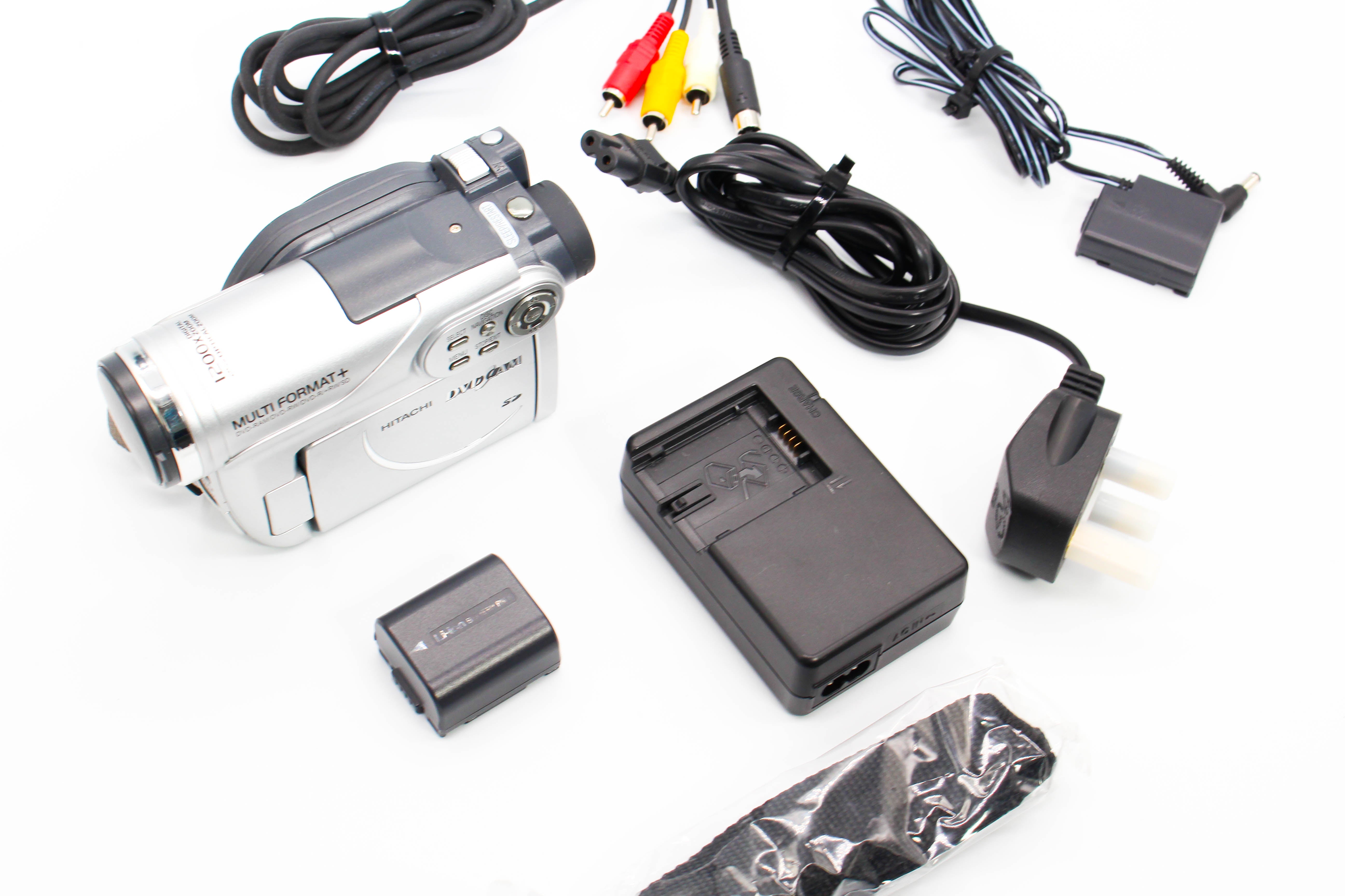 Hitachi BZ-BX35E DVD Retro Video Handycam Camcorder Camera - Tested Bundle Excellent