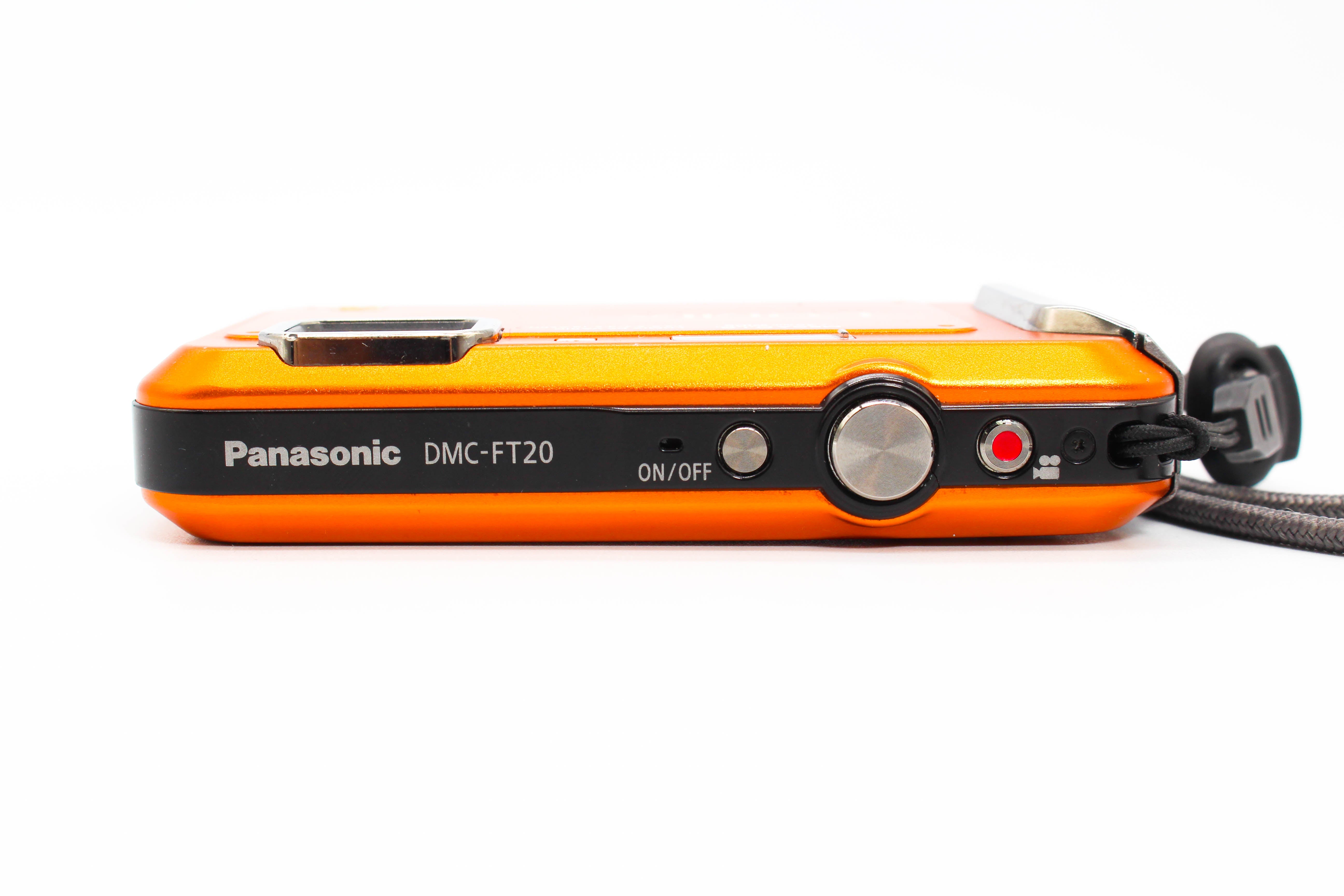 Panasonic Lumix DMC-FT20 Retro Digital Camera Digicam Orange - Tested Bundle Excellent