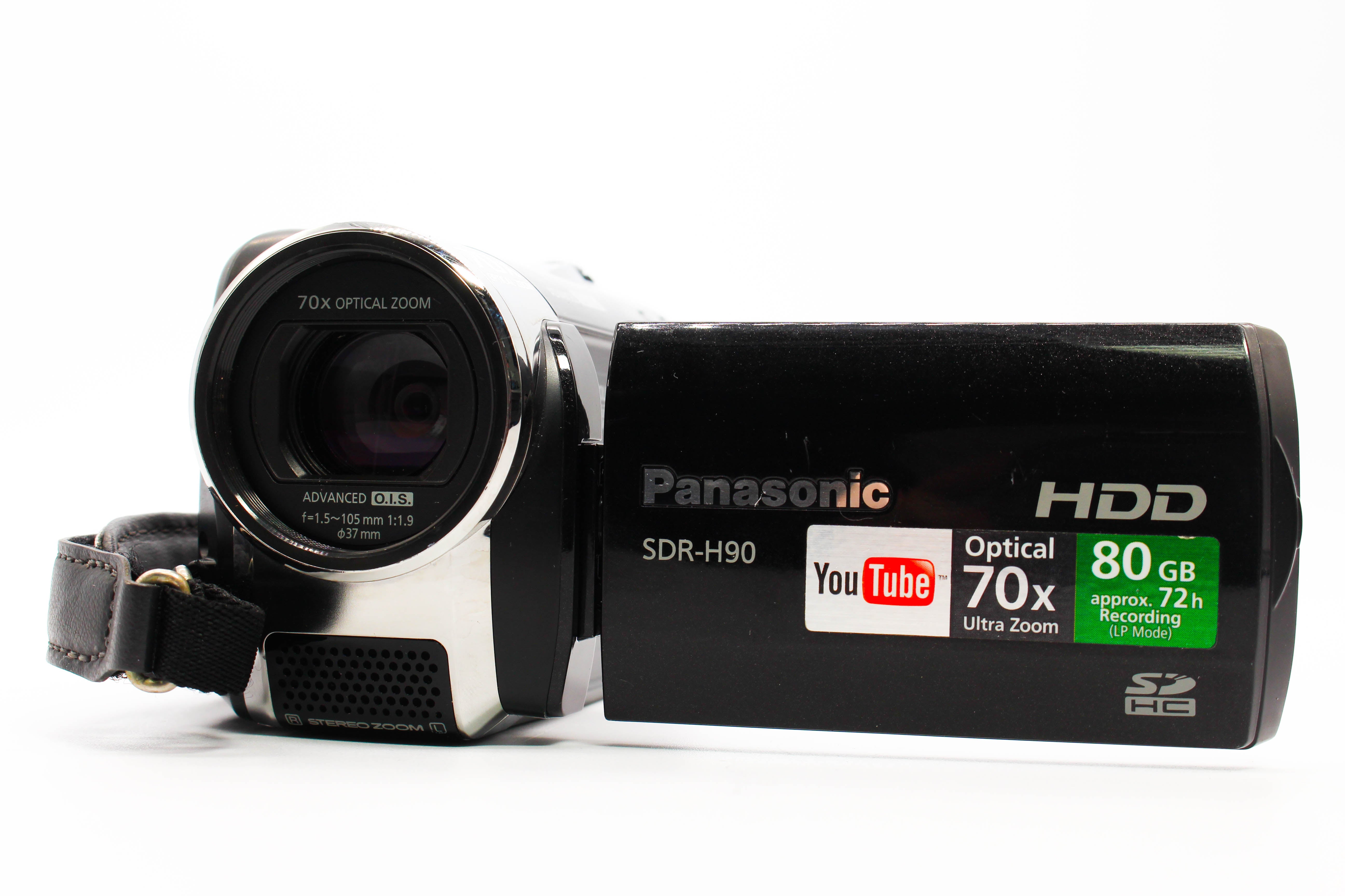 Panasonic SDR-H90 HD SD Card Video Handycam Camcorder Camera - Tested Bundle Excellent