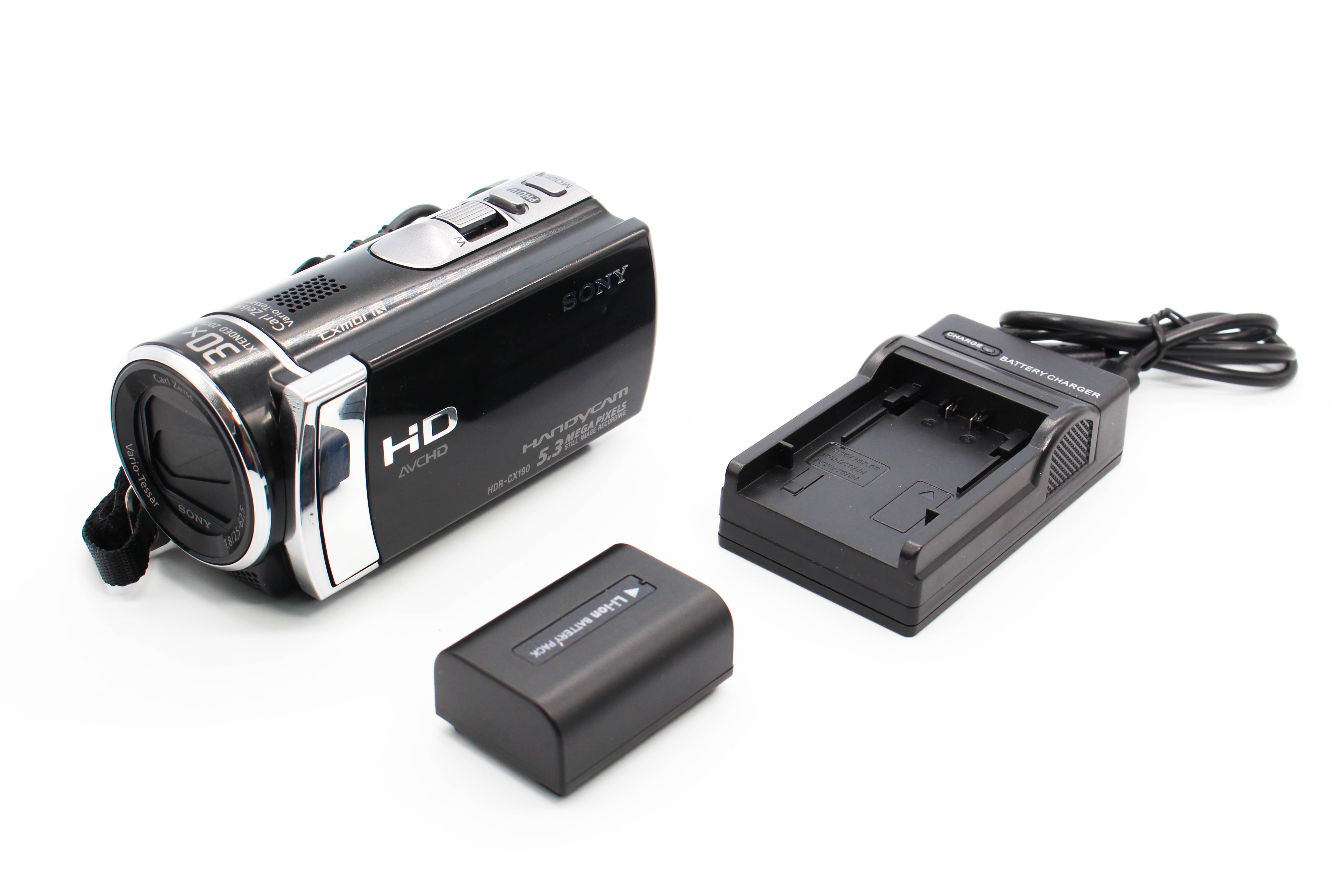 Sony HDR-CX190E HD SD Card Digital Video Handycam Camcorder Camera - Tested Bundle Excellent