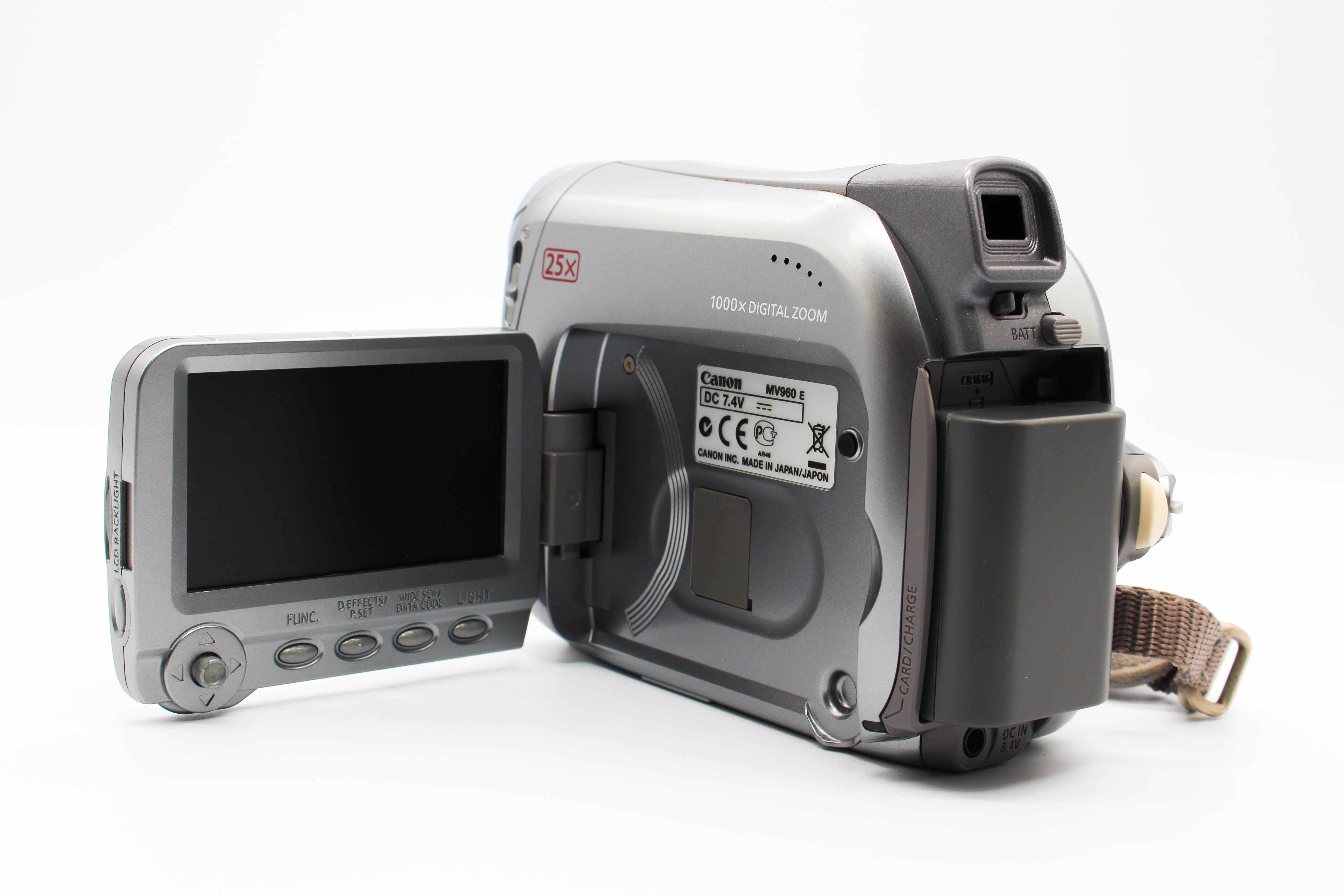 Canon MV960 MiniDV Video Handycam Camcorder Camera - Tested Bundle Excellent