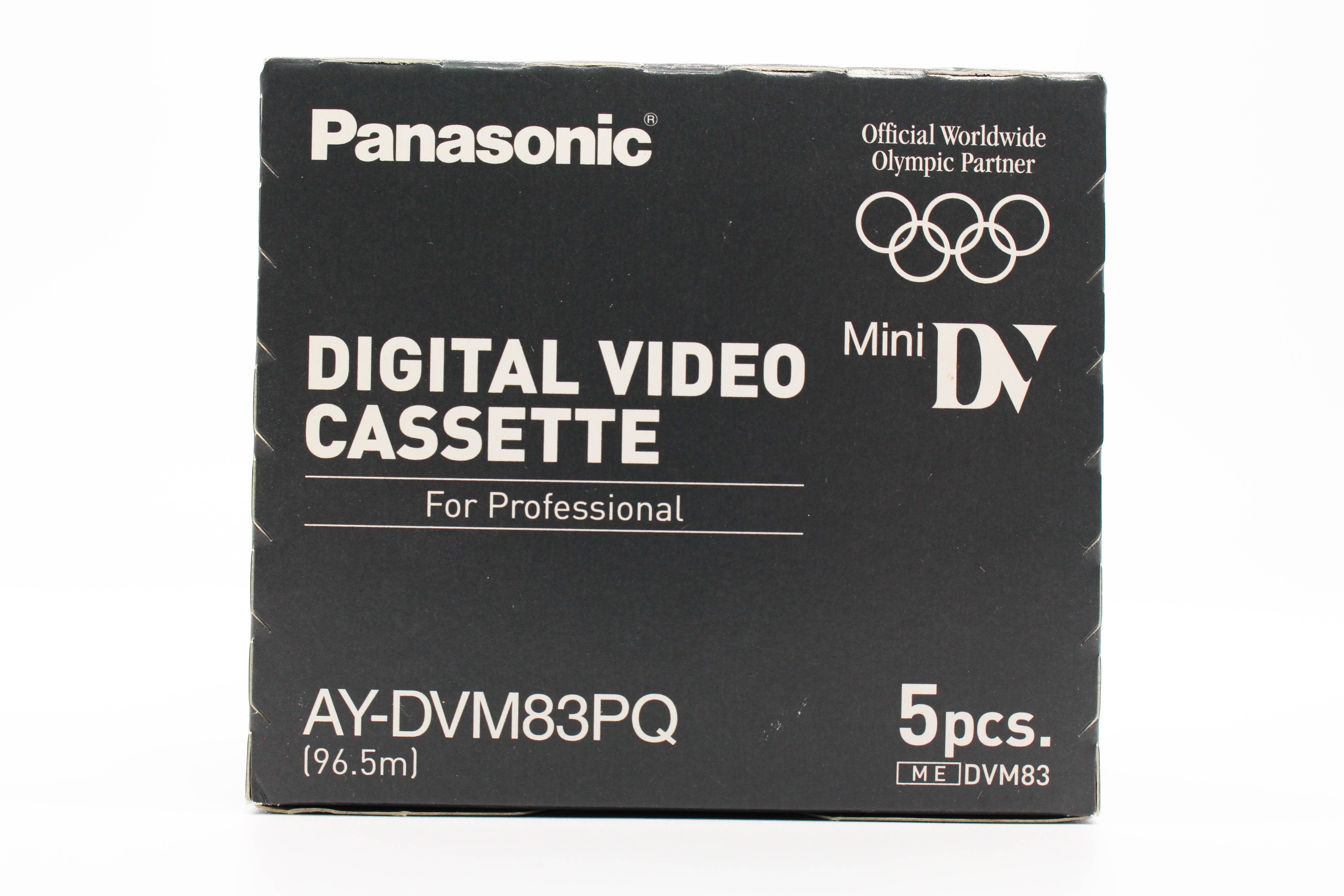 Panasonic AY-DVM83PQ MiniDV Professional Digital Video Cassette Tape 5 Pack - Brand New