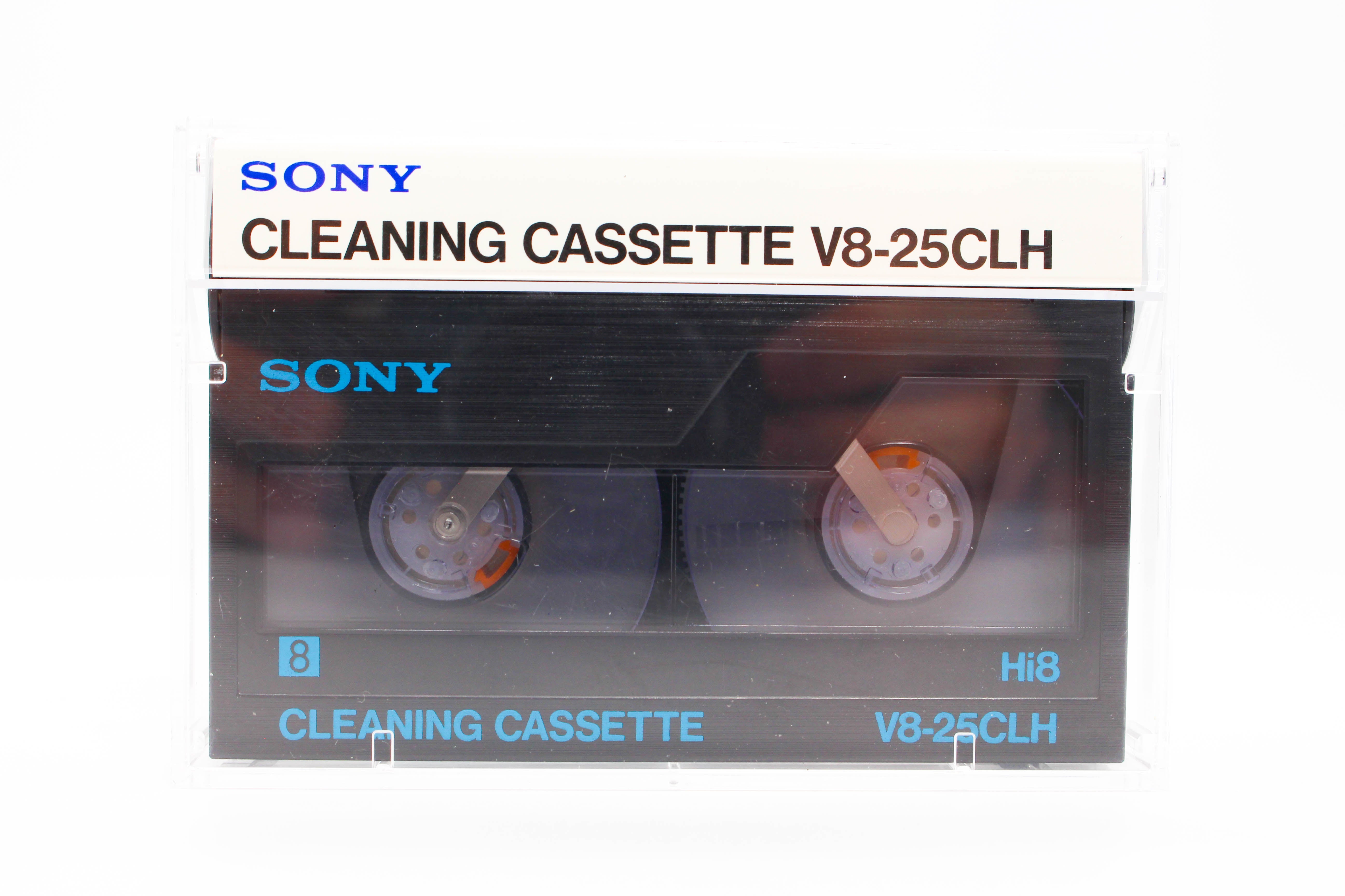 Sony V8-25CLH Digital8 Hi8 Video8 8mm Cleaning Cassette Head Cleaner Tape - Tested Excellent
