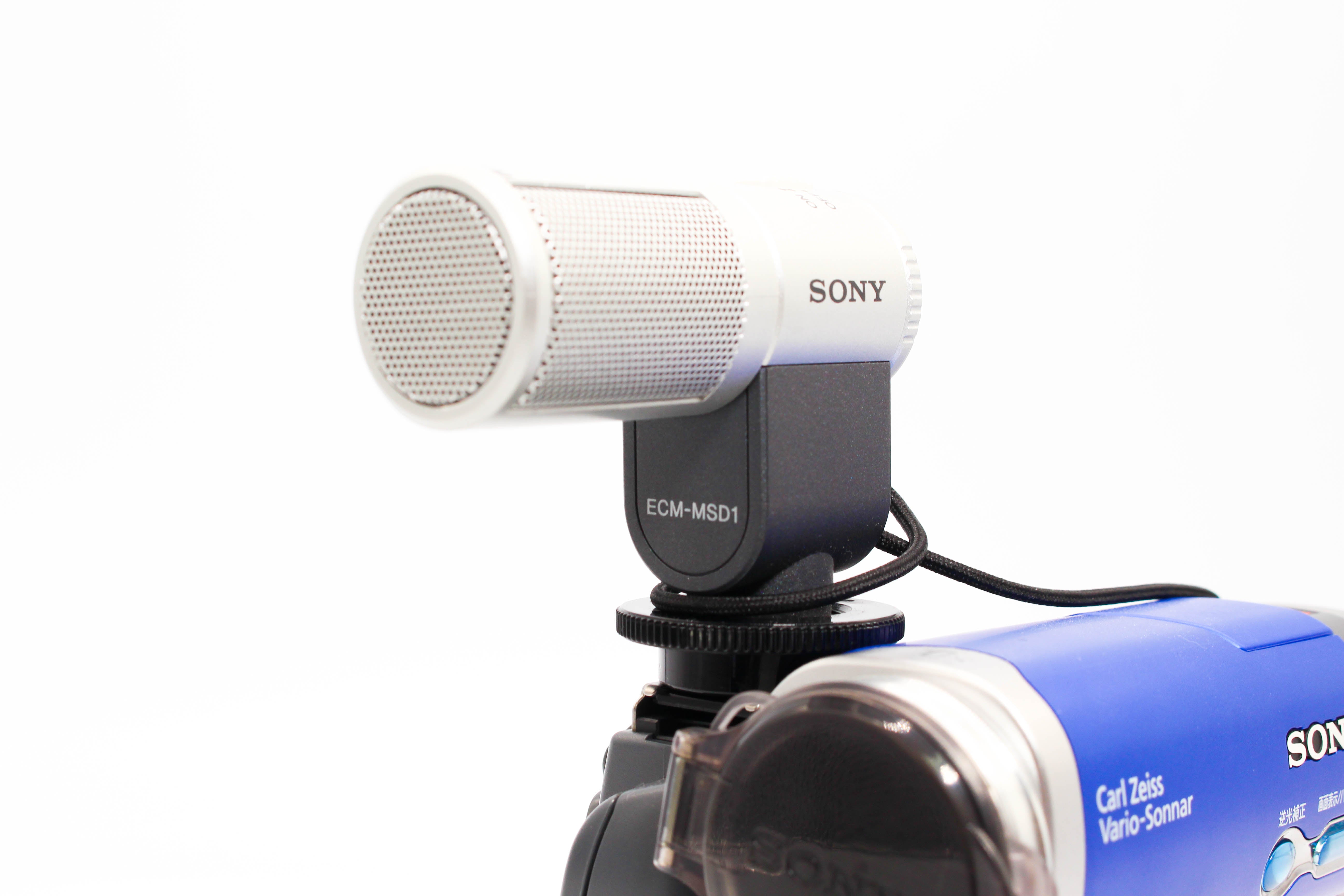 Sony ECM-MSD1 Stereo Microphone For Cameras Tripod or Hot shoe Mount TRS - Tested Excellent