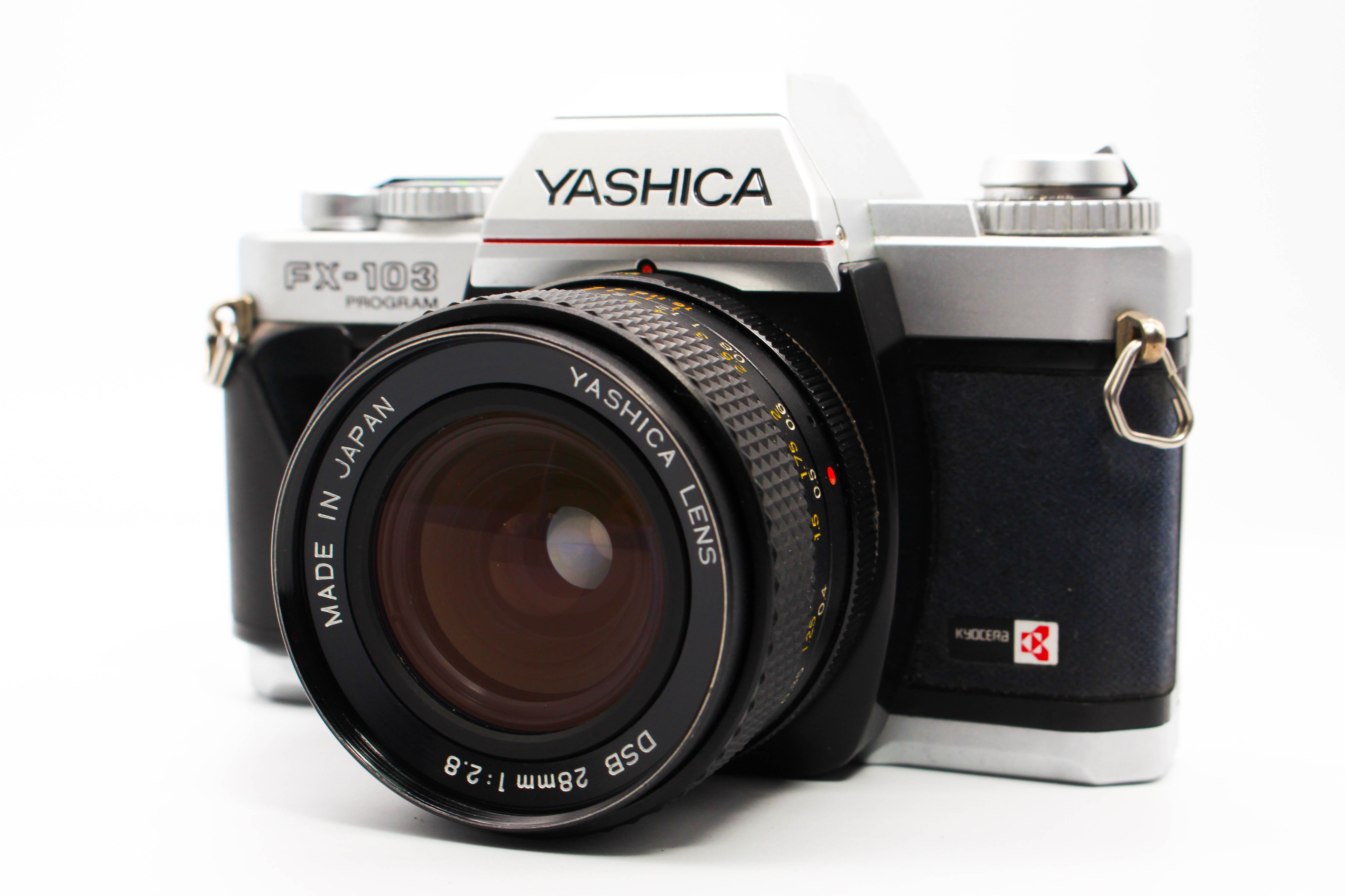 Yashica FX-103 Program 35mm Film Photo Camera With Yashica 28mm f/2.8 Lens - Tested Excellent