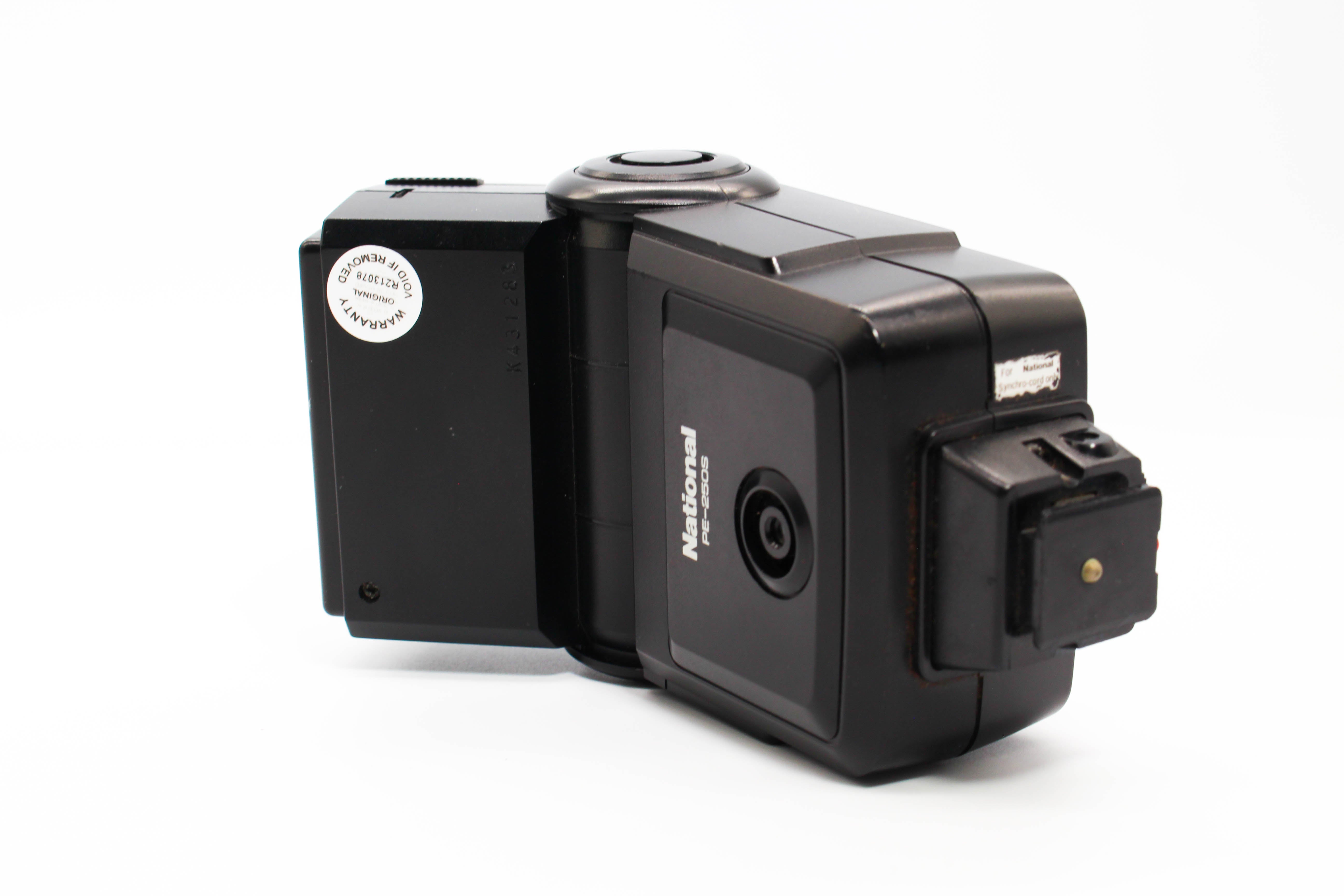 National PE 25OS Hot Shoe Flash For Vintage Film Photo Cameras - Tested Excellent