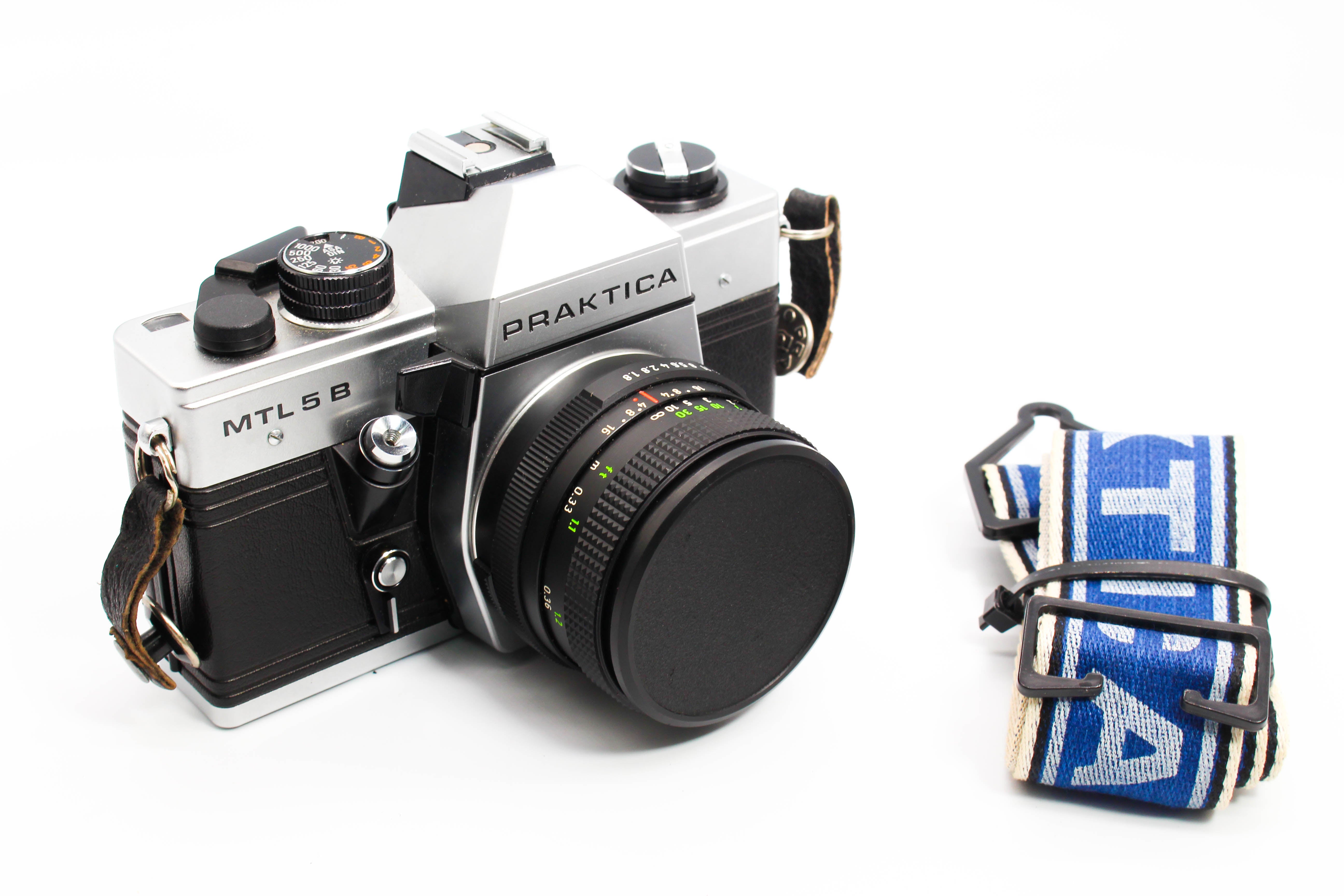 Praktica MTL 5B 35mm Film SLR Camera With Pentacon Auto f/1.8 50mm Lens - Tested Excellent