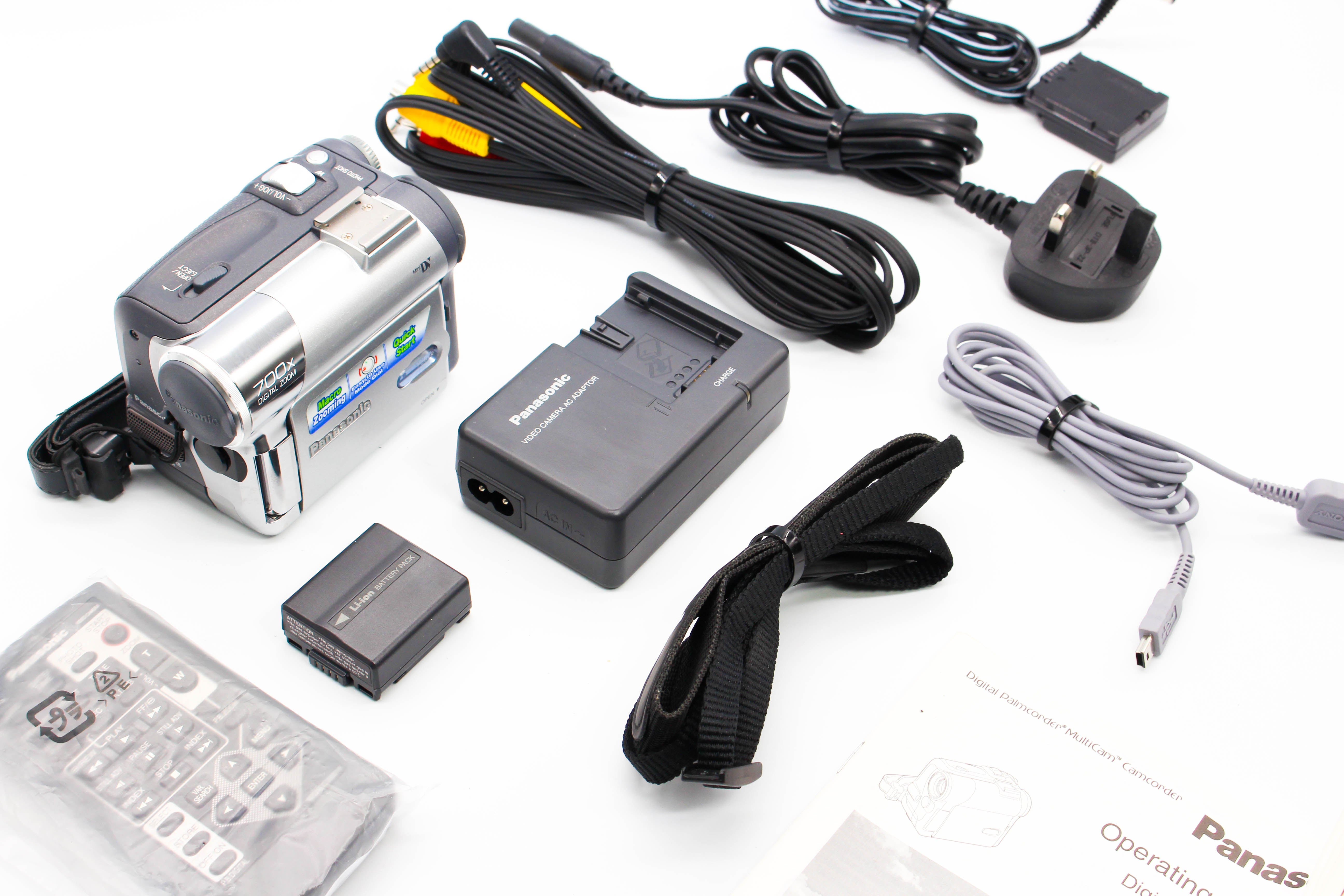 Panasonic PV-GS33 NTSC MiniDV Video Handycam Camcorder Camera - Tested Bundle Excellent