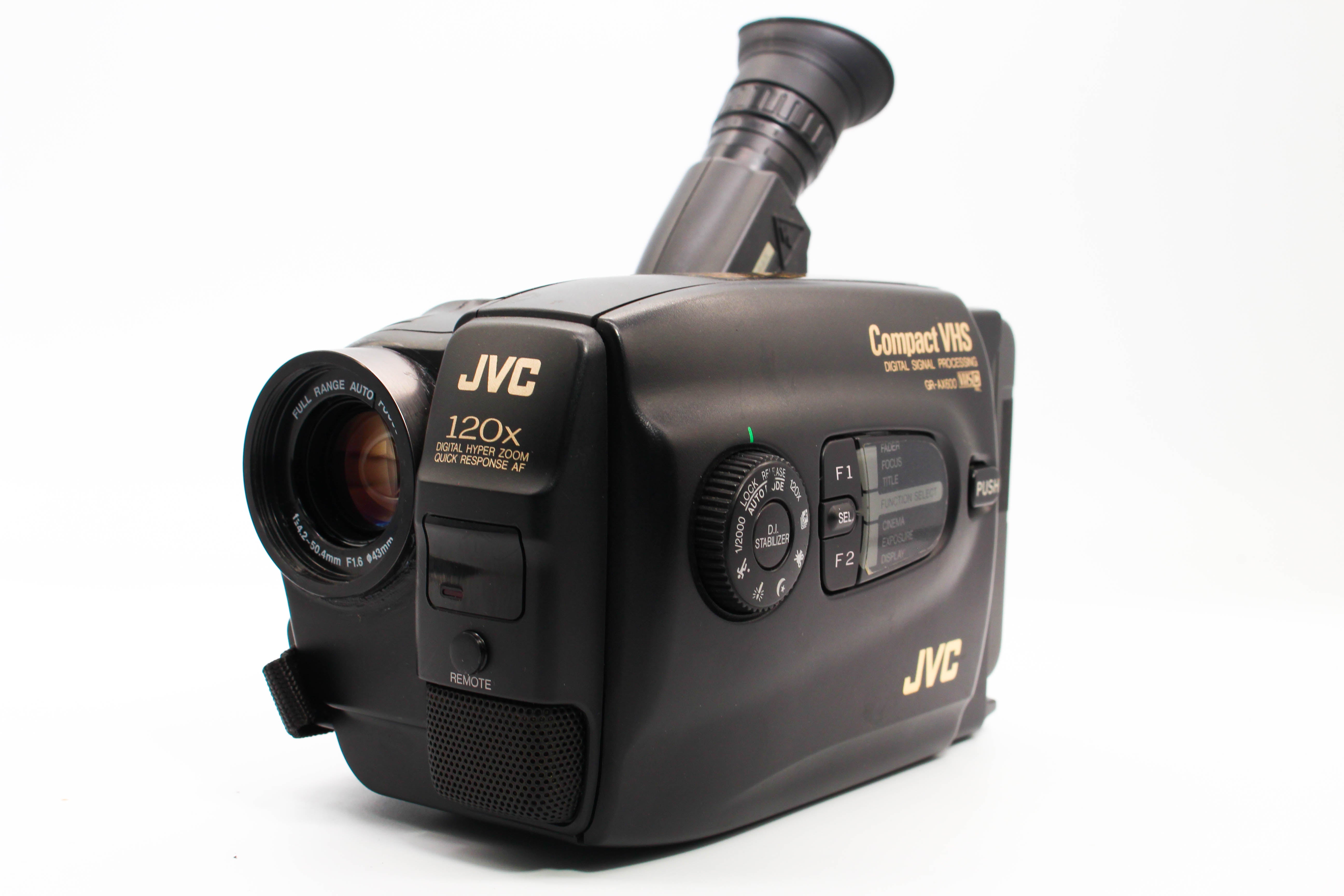 JVC GR-AX600E VHS-C VHS Handycam Video Camcorder Camera - Tested Bundle