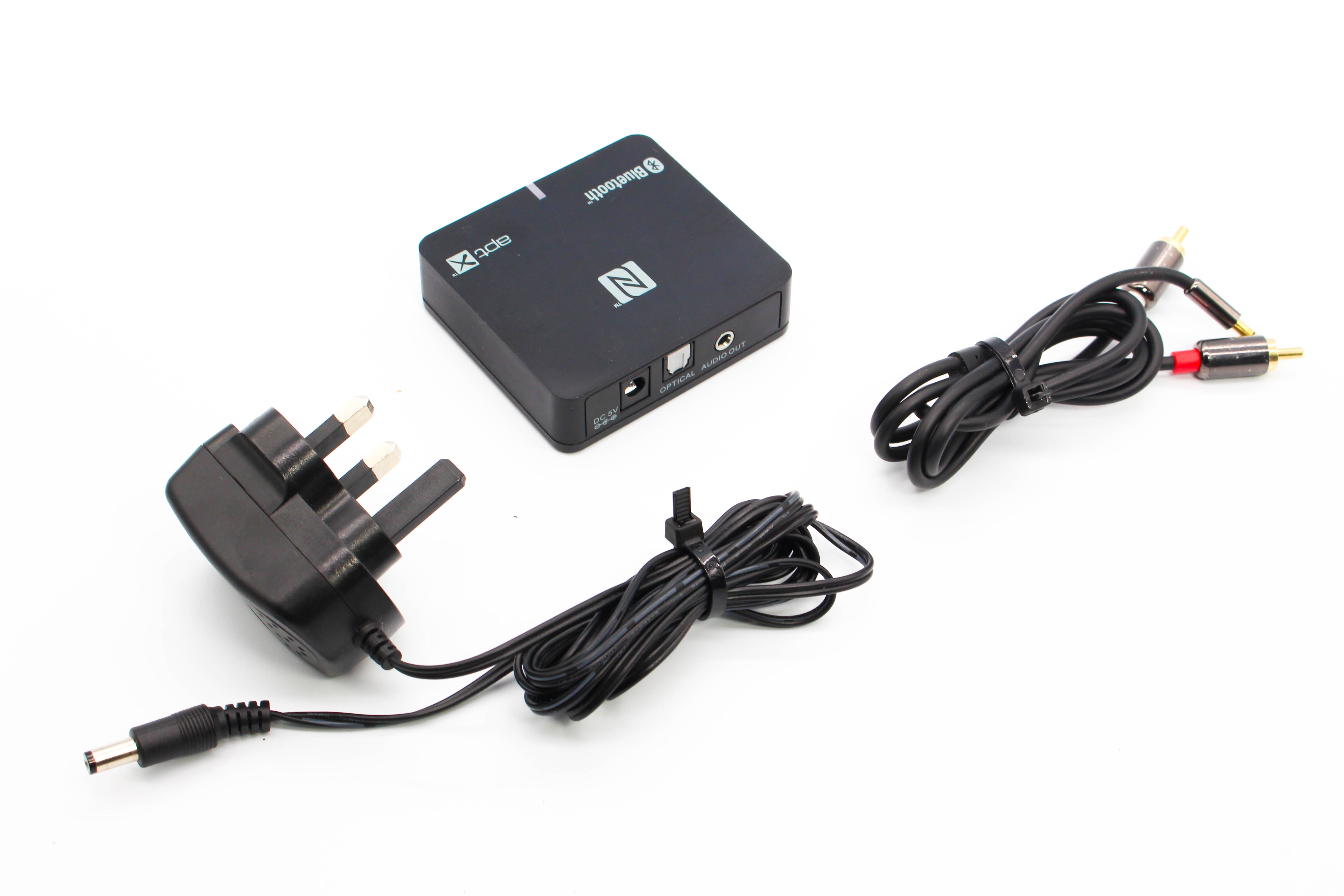 Crystal Acoustics BluDAC Bluetooth RCA Receiver APTX - Tested Bundle Excellent