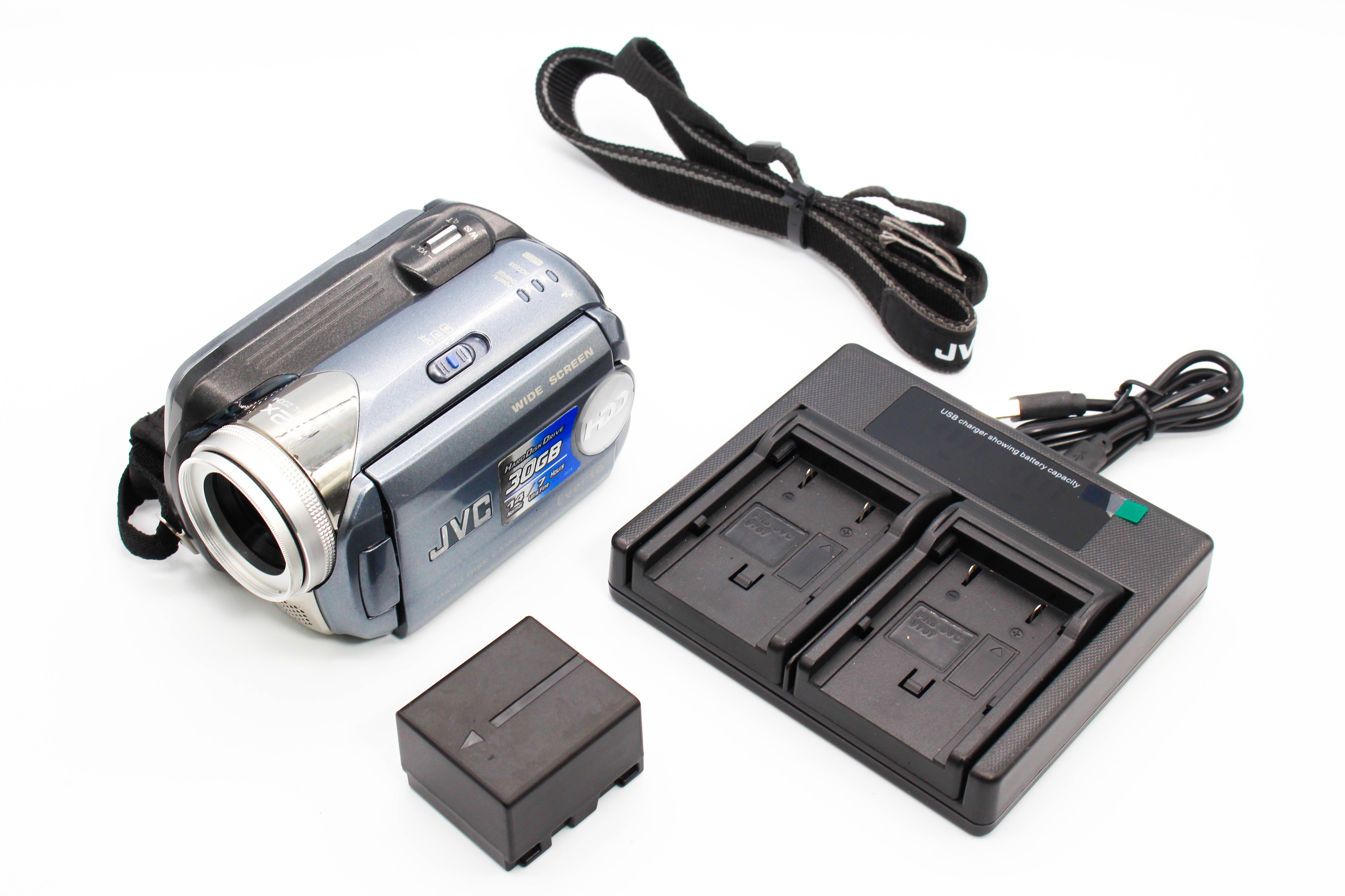 JVC GZ-MG37AG HDD HD Digital Video Handycam Camcorder Camera - Tested Bundle Excellent