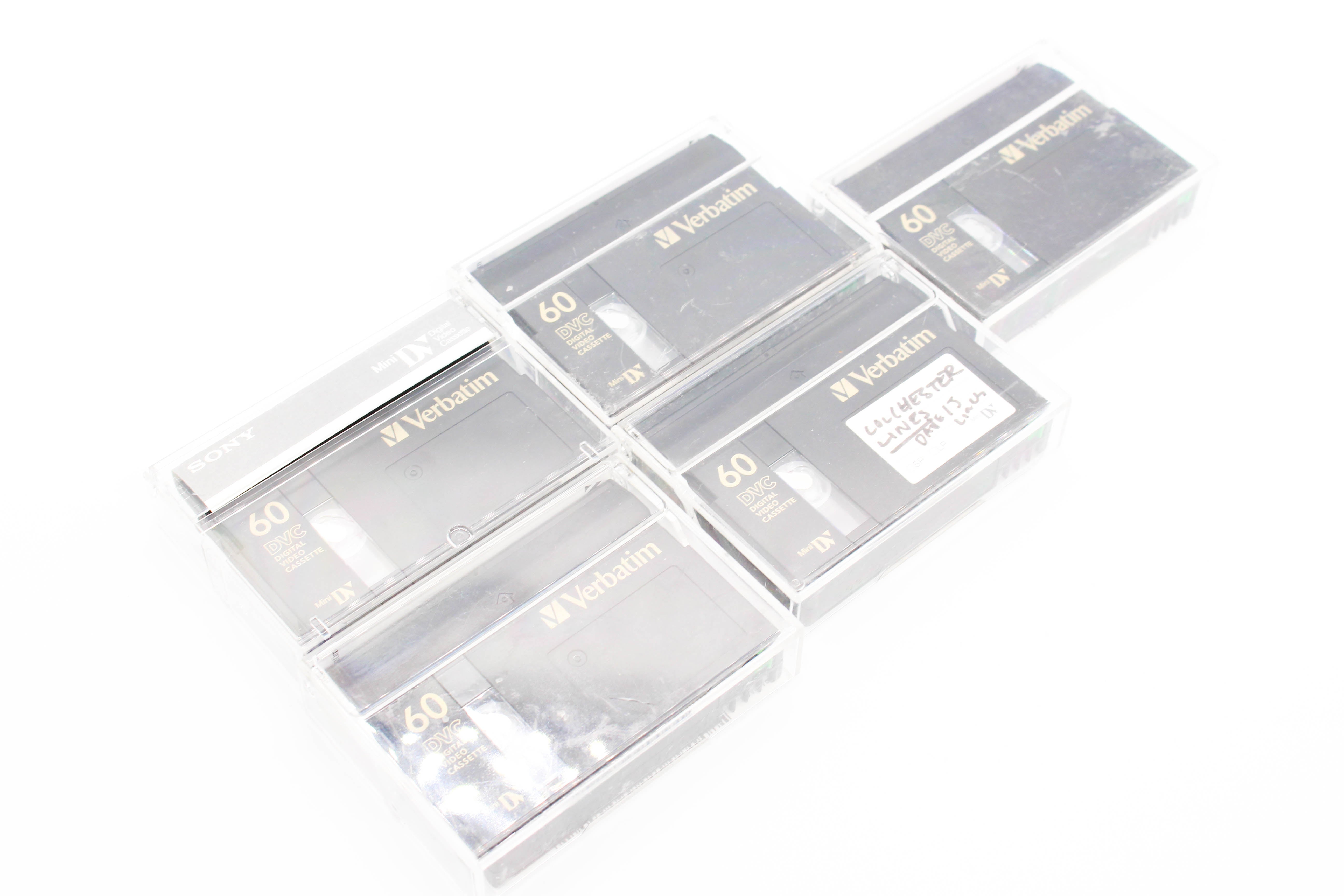 Verbatim MiniDV Professional Digital Video Cassette Tape 5 Pack - Tested Used