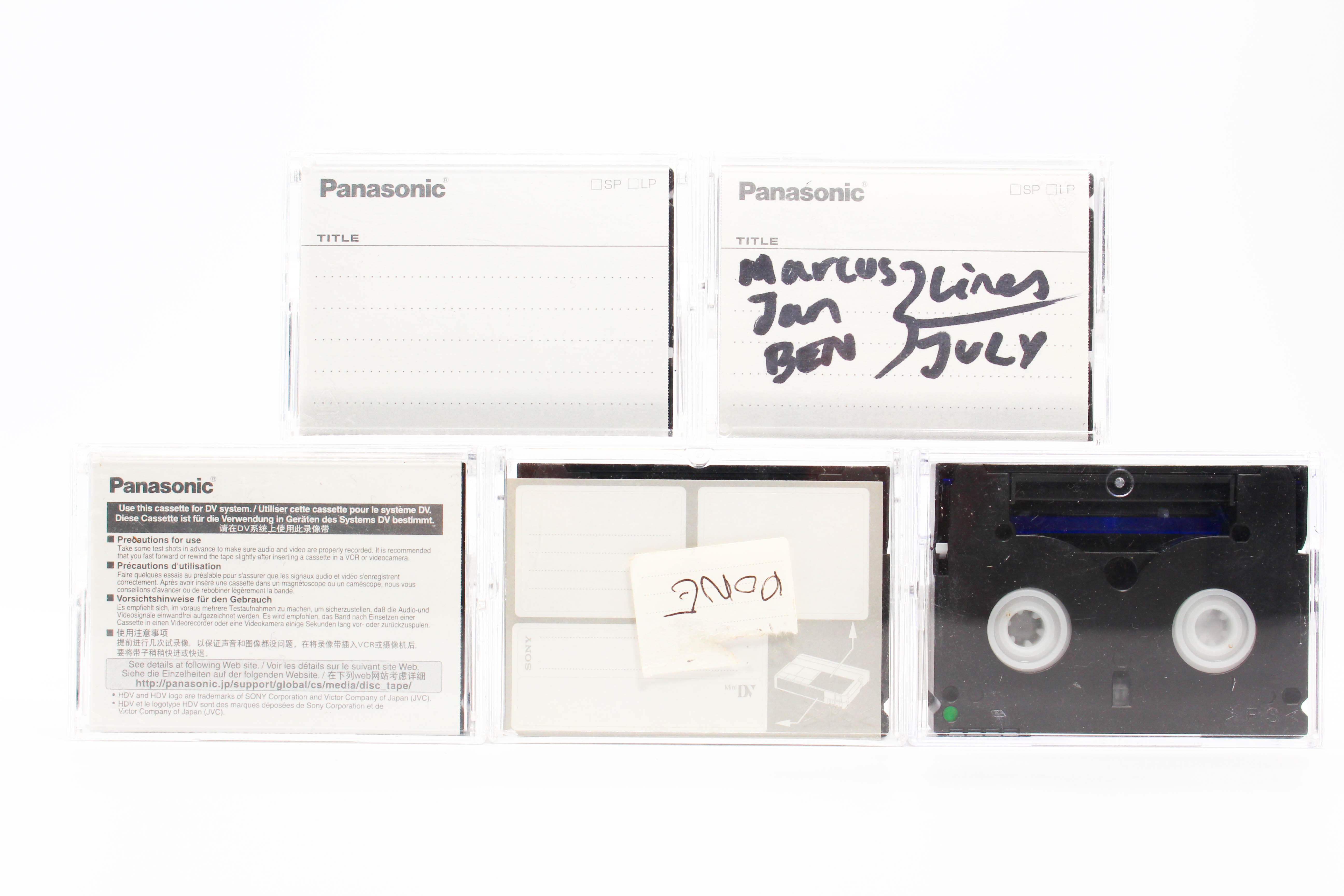 Panasonic DVM60ME MiniDV Professional Digital Video Cassette Tape 5 Pack - Tested Used