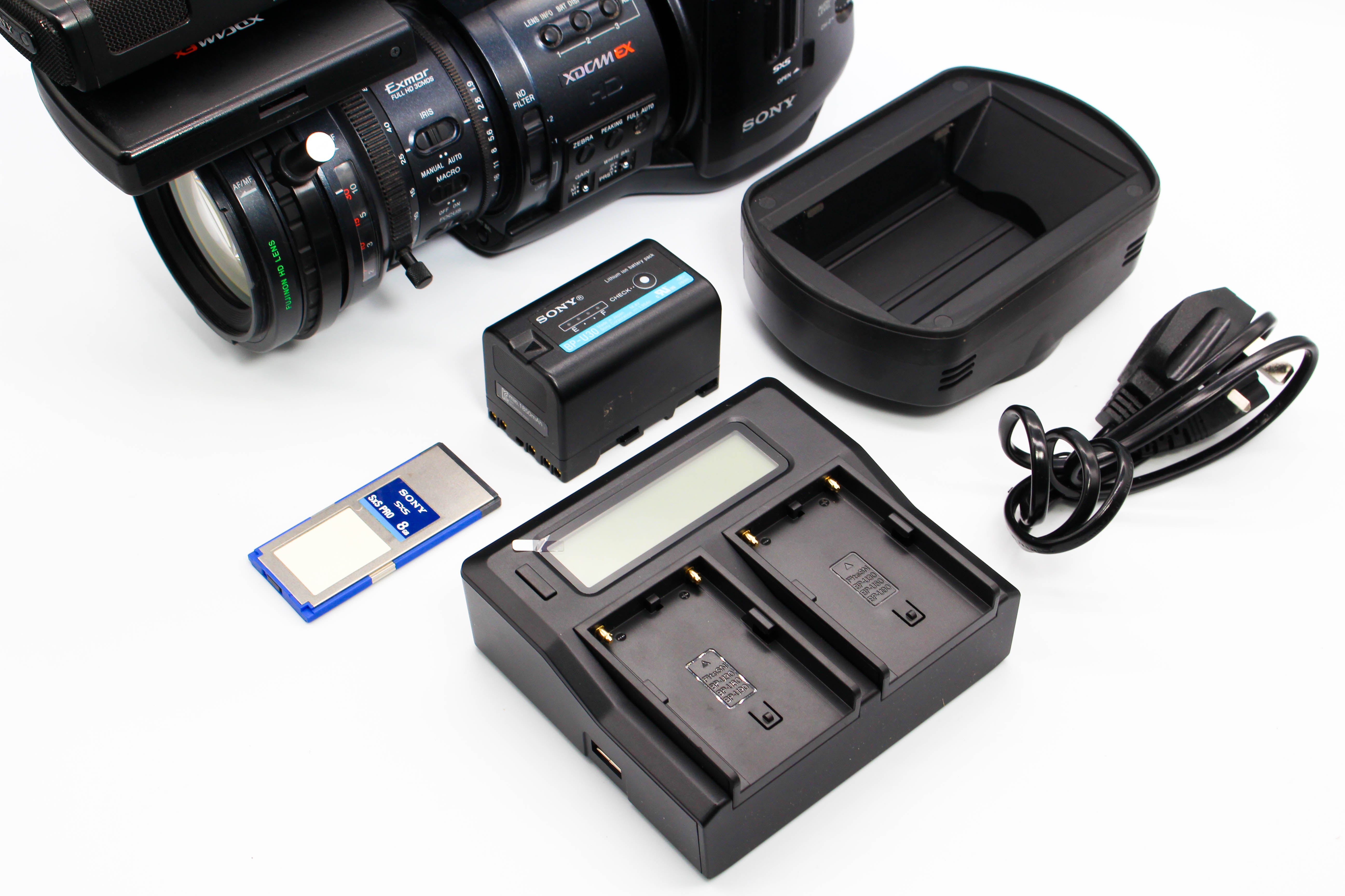 Sony PMW-EX1 SxS Card HD Digital Video Camcorder Camera - Tested Bundle Good