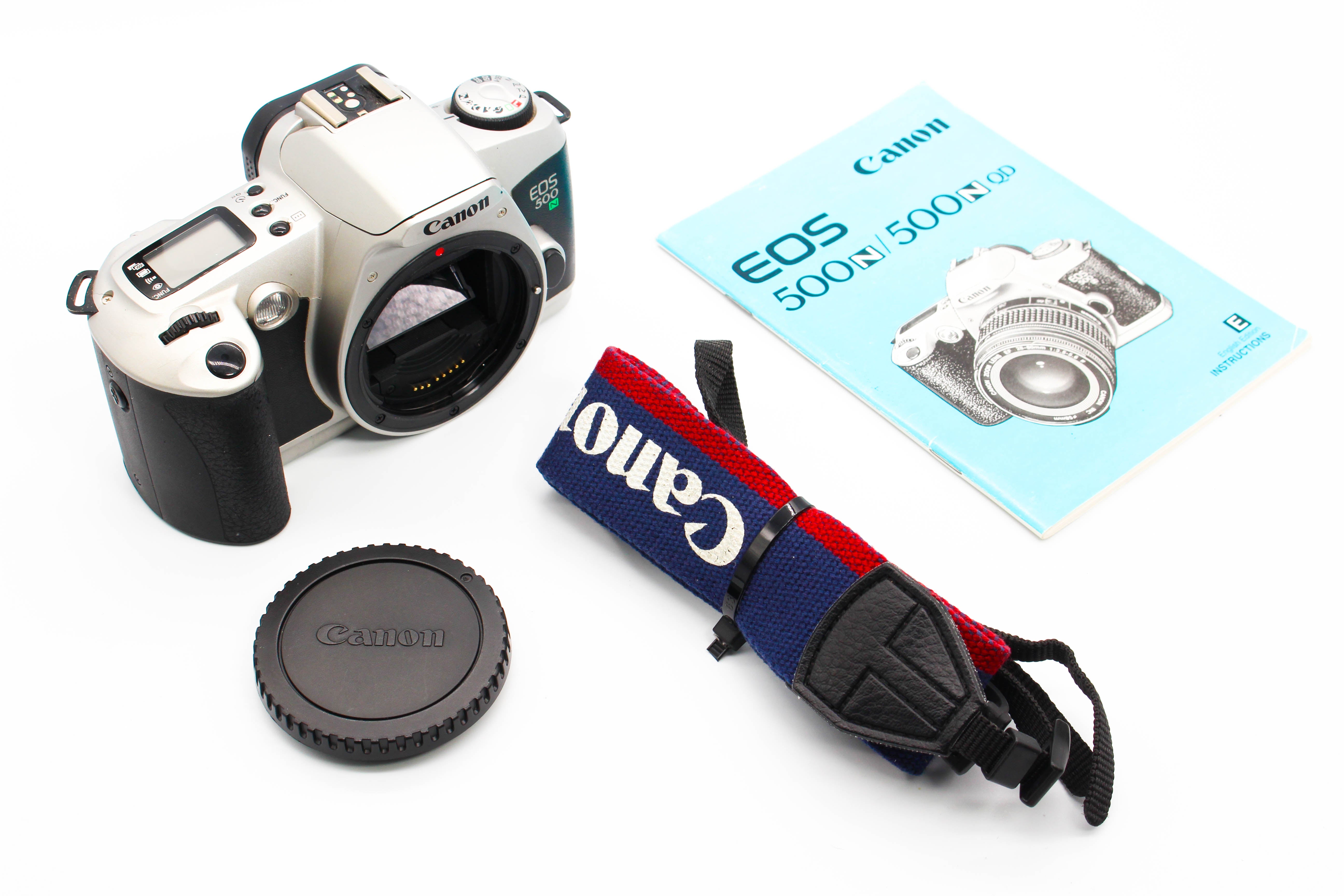 Canon EOS 500N SLR 35mm Film Photo Camera Body Only - Tested Bundle Excellent