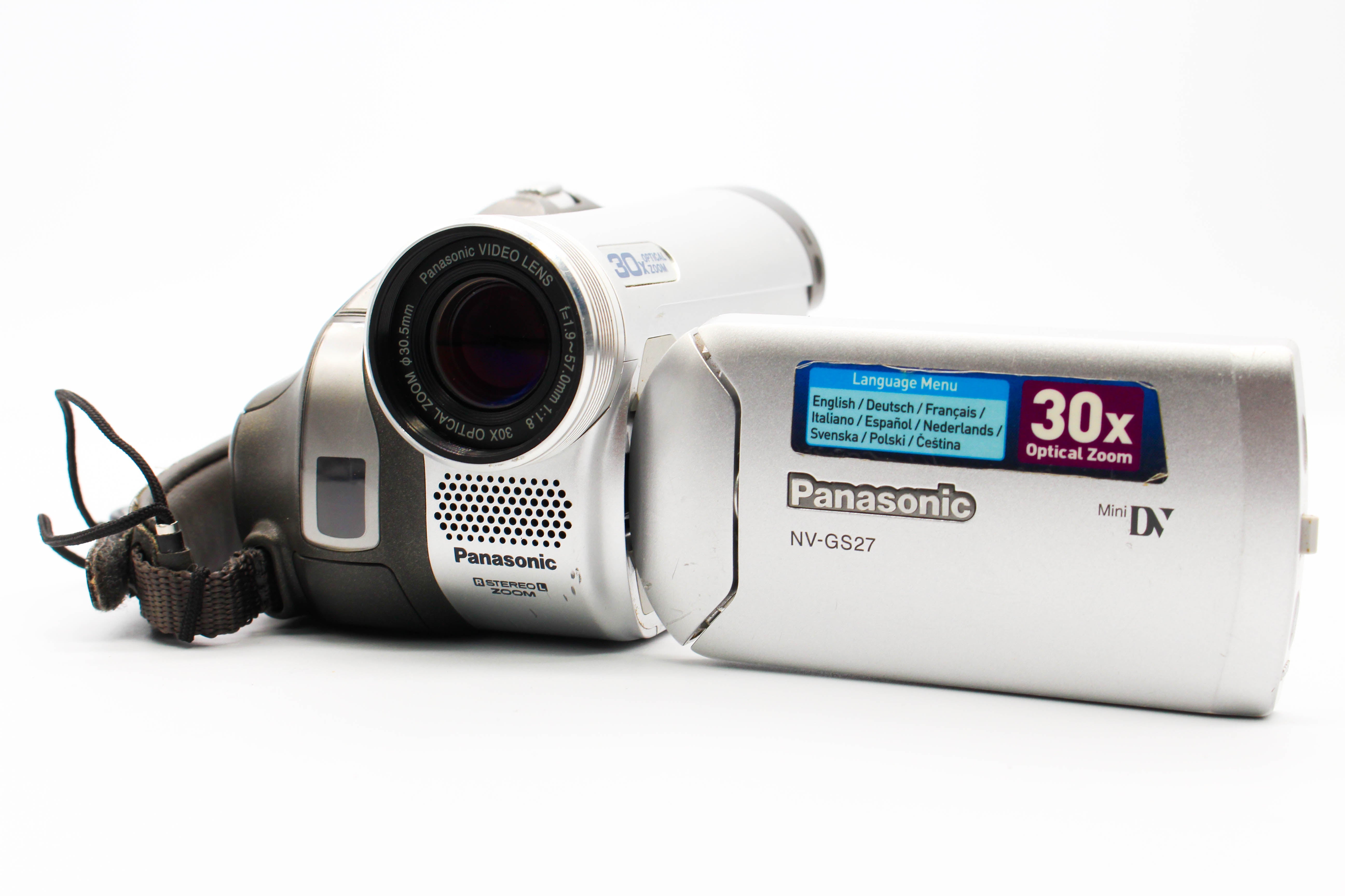 Panasonic NV-GS27 MiniDV Video Handycam Camcorder Camera - Tested Bundle Excellent