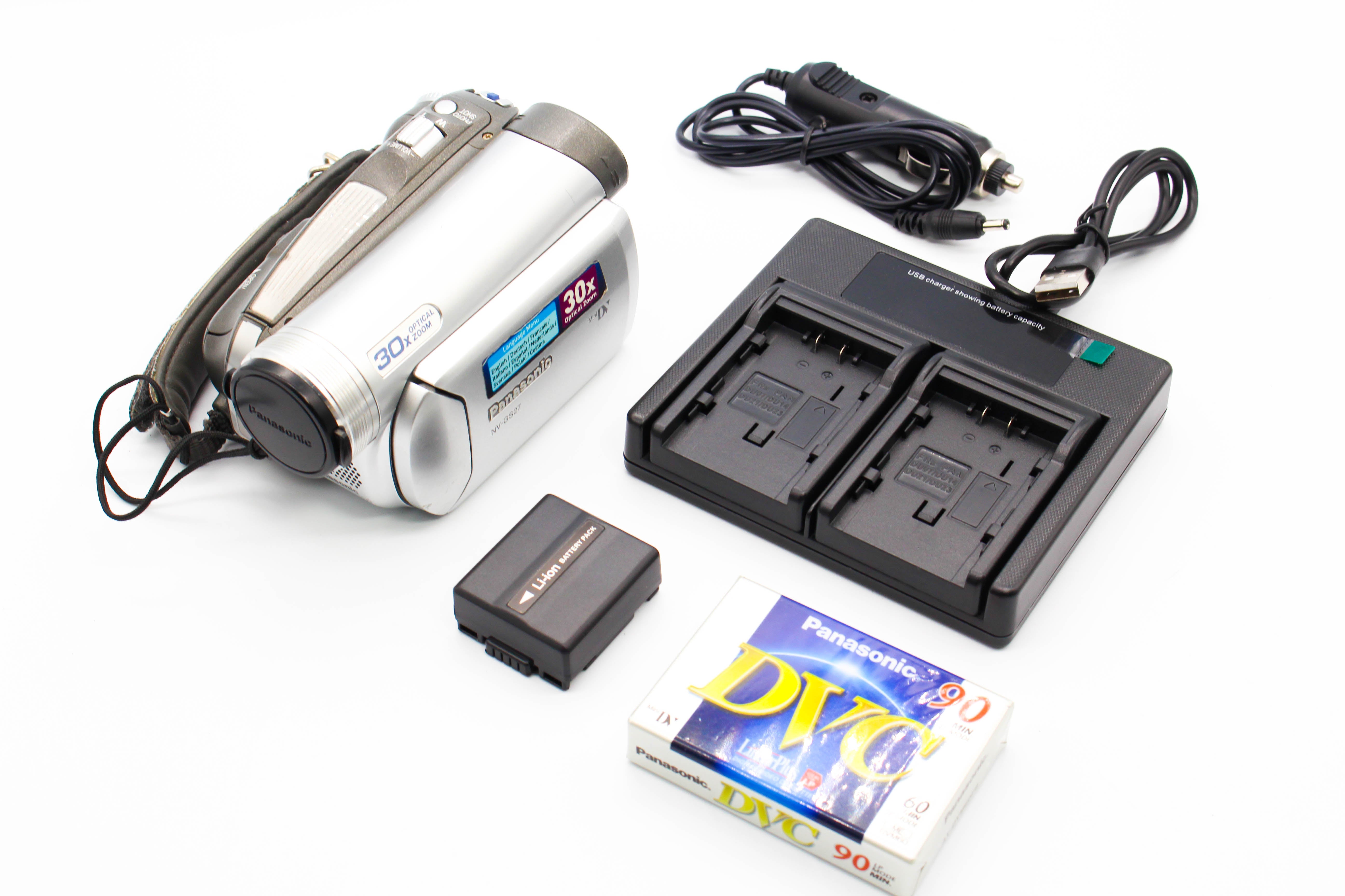 Panasonic NV-GS27 MiniDV Video Handycam Camcorder Camera - Tested Bundle Excellent